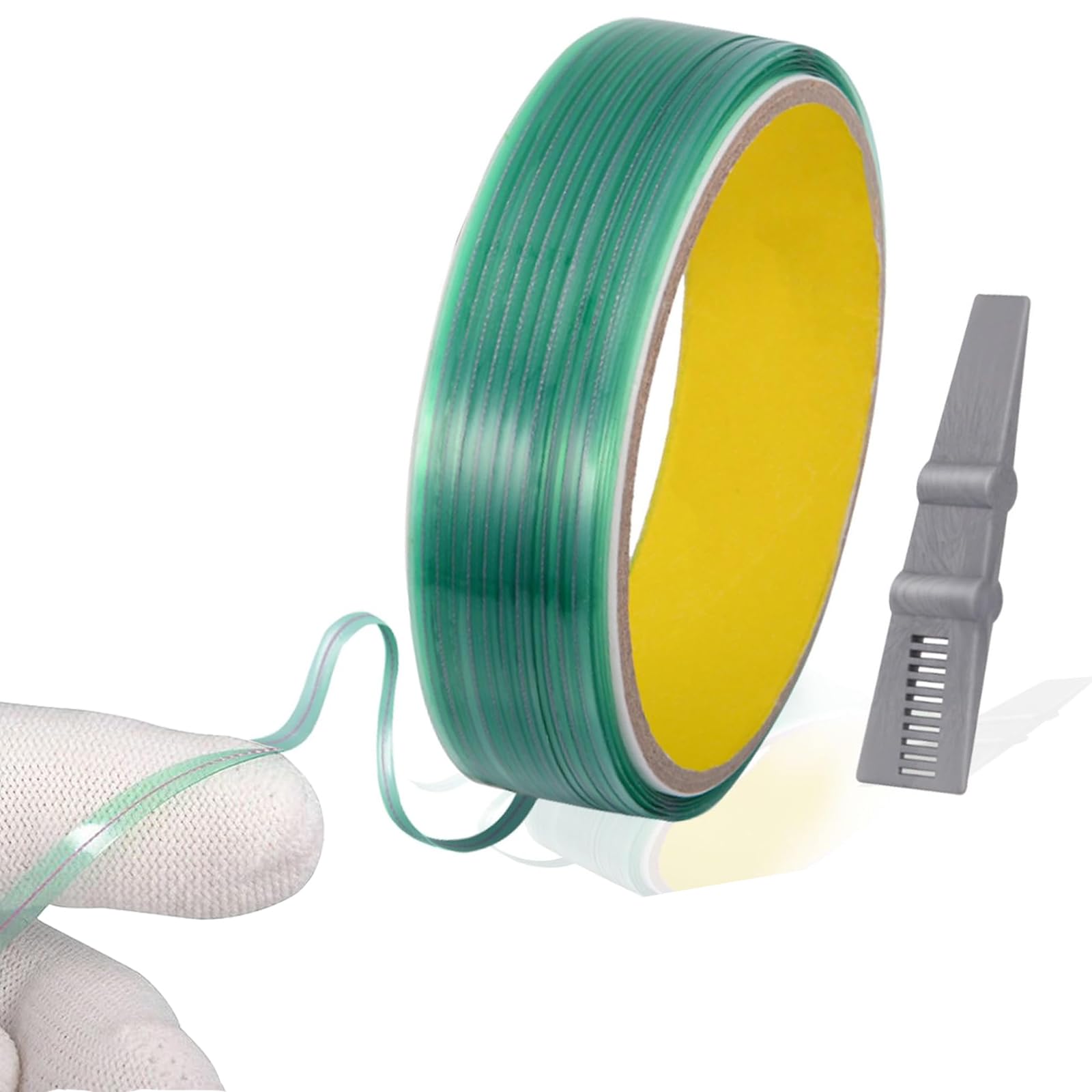 nuluxi10 m Knifeless Tape, Knifeless Tape with Bring a Scraper, Knifeless Tape, Knifeless Tape, Cutting Tape for Fine Contours when Foil Sheeting