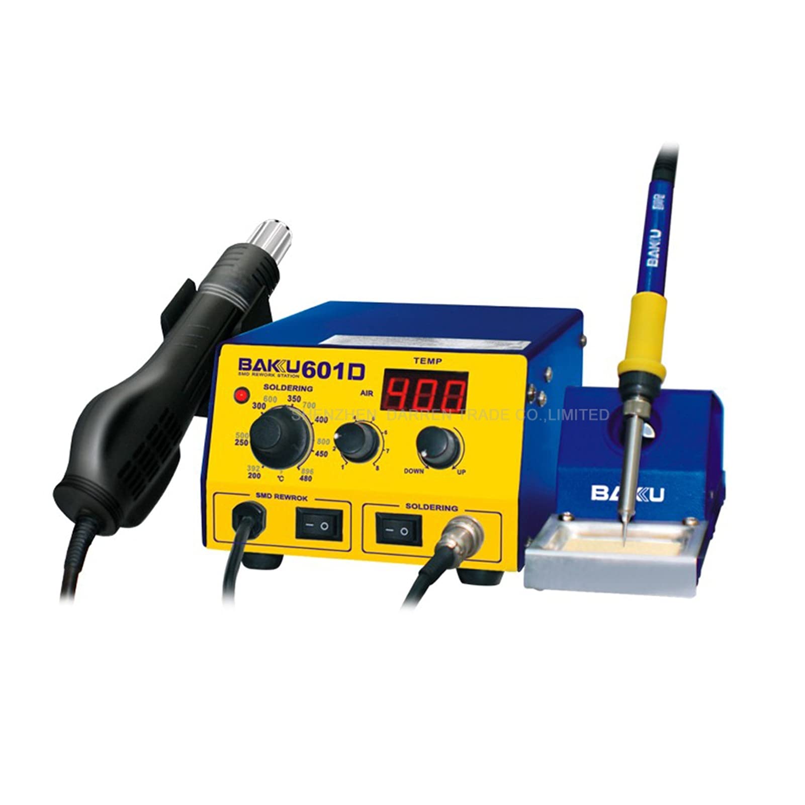 1PC LED Digital Display Hot Air S-M-D Rework Station, Hot Air Soldering Station B-G-A Rework