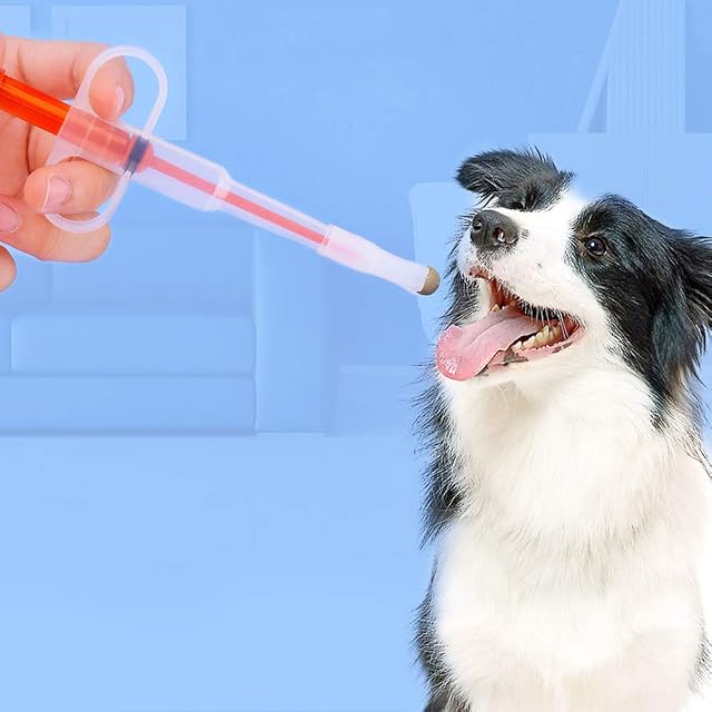 Foto 3 de 7 de Nifocc Alimentador de medicina para mascotas con jeringa para píldoras para mascotas dispensador líquido…