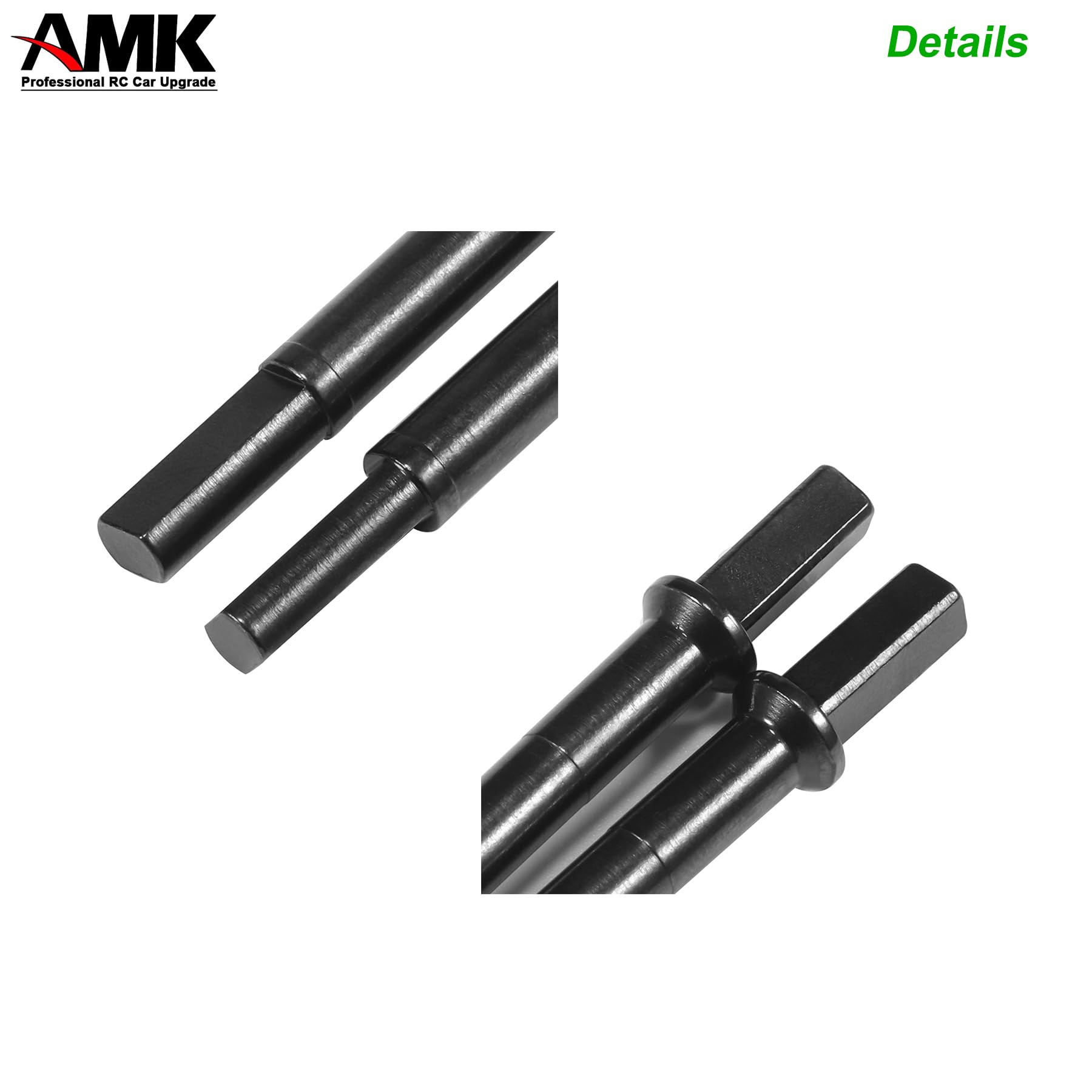 AMK Steel Driveshaft For Axial Capra F9 RC Crawler - 4.4mm Thick CVD Drive Shaft With Portal Axles - View #8