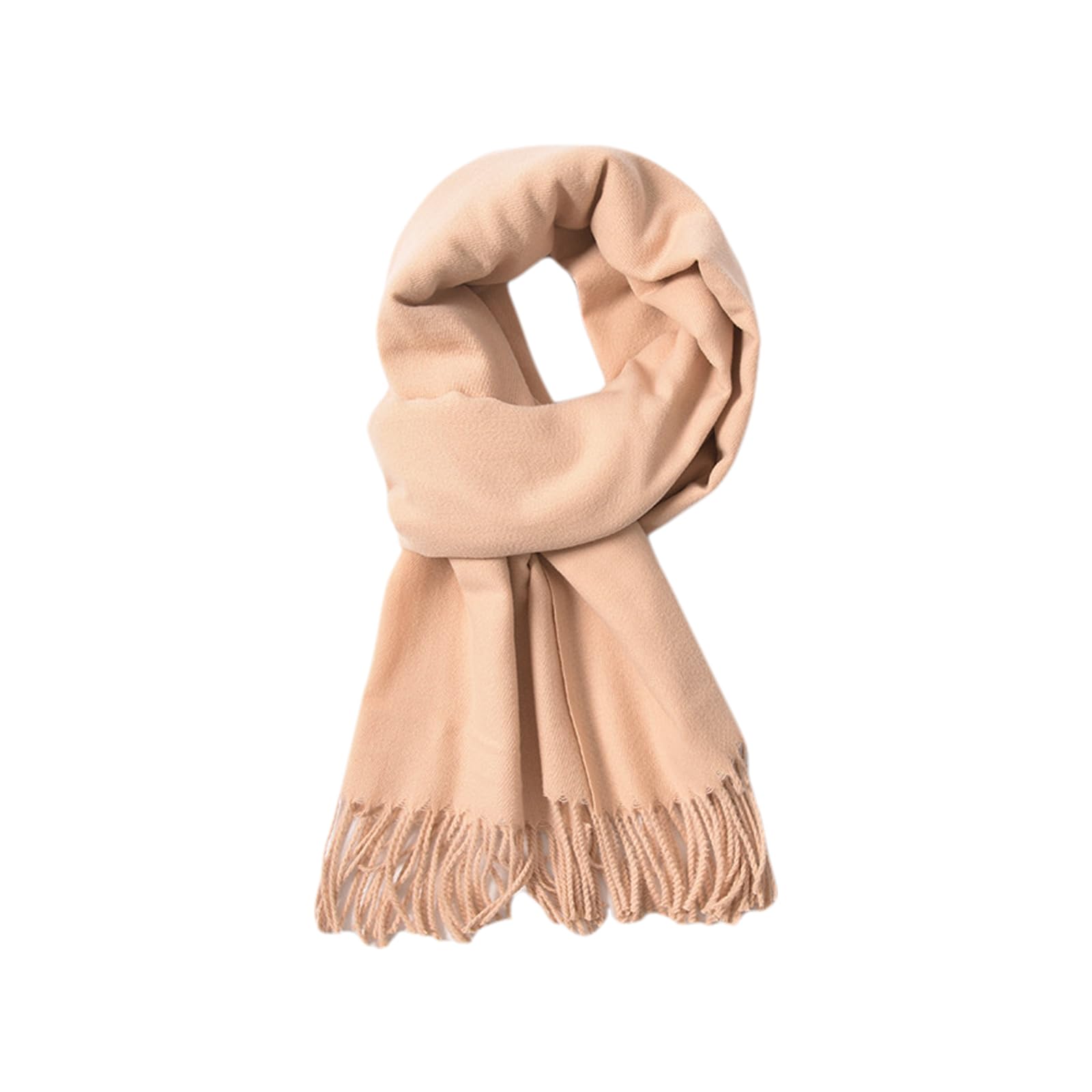 CYian Scarf for Women Winter Scarf Soft Warm Pashmina Shawls Scarves with Tassels Long Blanket Scarfs Khaki