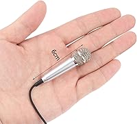 Vista 4 de 4 piezas mini micrófono mini karaoke micrófono para grabación de voz, micrófono portátil para chatear y cantar compatible con smartphone iPhone