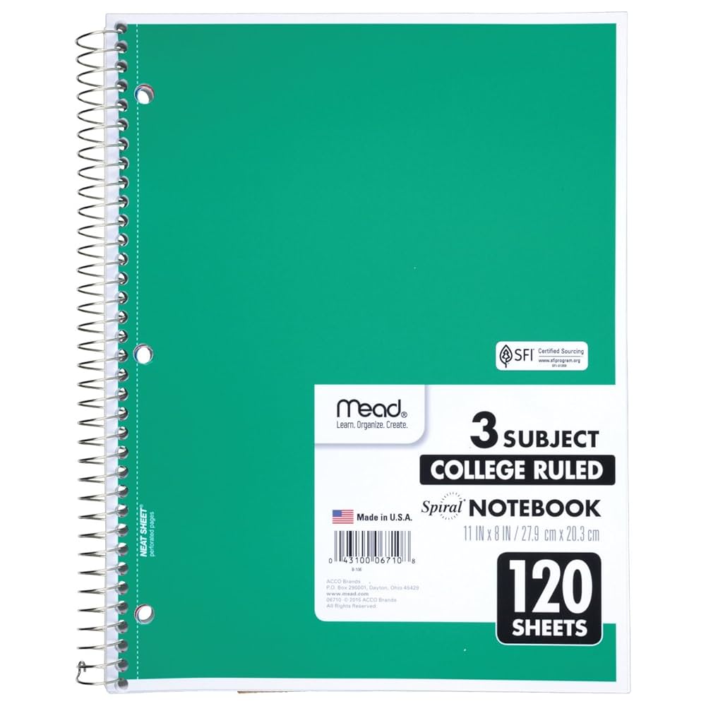 メリー ページ 3本 Amazon.com : Mead Composition Notebook, 3 Pack, College