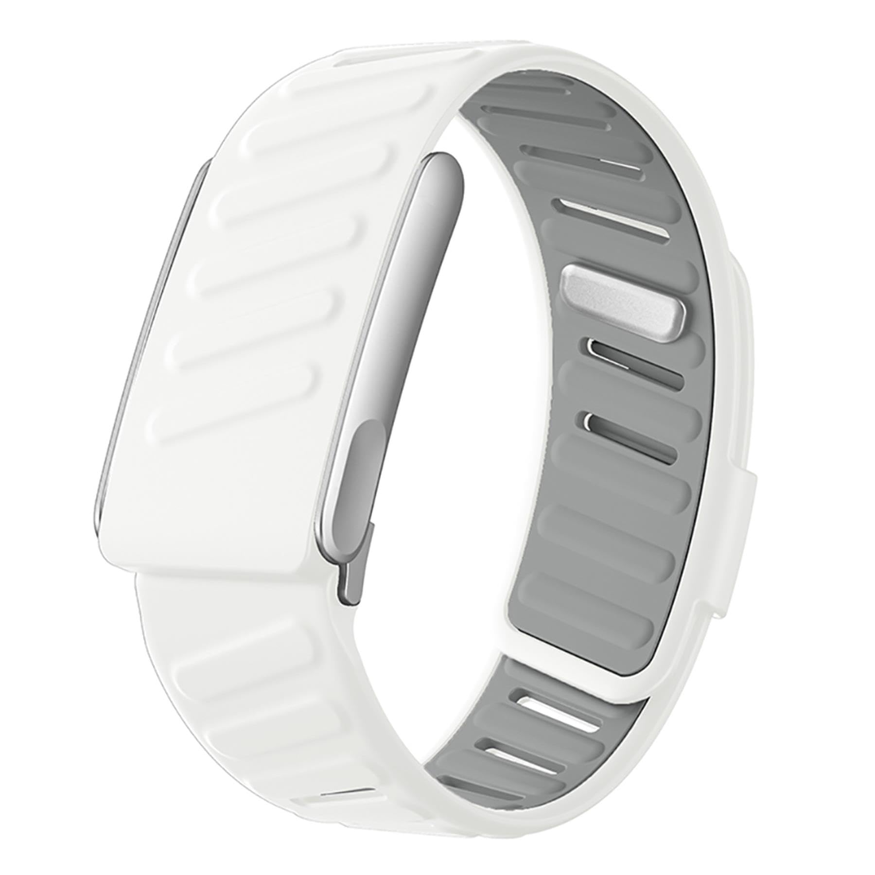 VeveXiao Silicone Wristband compatible with WHOOP 5.0 Bands，White Gray