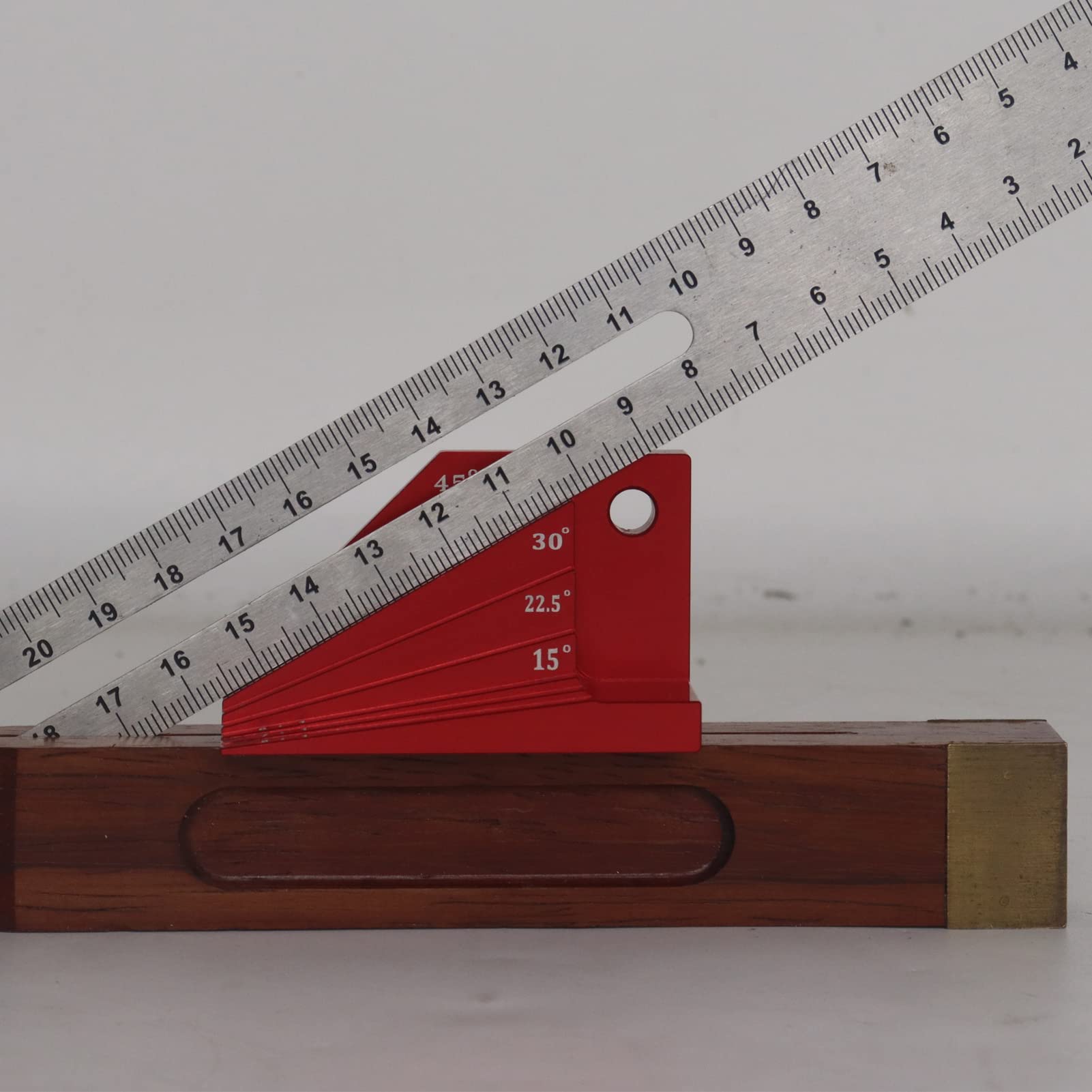 Aluminum Alloy Woodworking Gauge, Red Multi Angle, Compact and Portable, Smooth, Highly, Efficient Wood Tenon for Carpenter