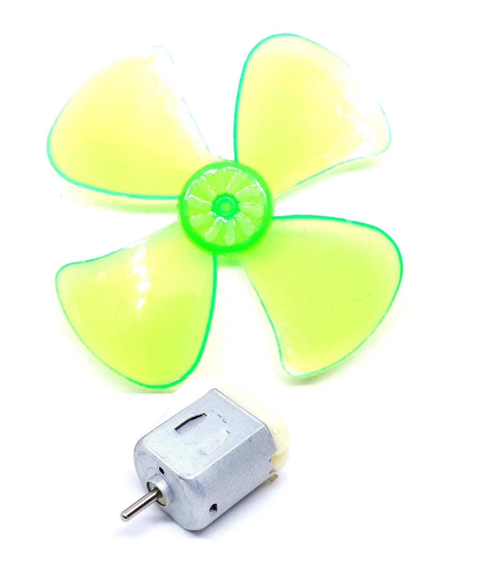 INVENTO 1Pcs 3V - 6V DC Toy Hobby DC Motor 20x15x25mm + 60mm 4 Blade Fan Propeller Prop fit for 2mm Shaft DC Motor Hobby DIY Science Projects (B08BW4HLTM) Amazon Price History, Amazon Price Tracker