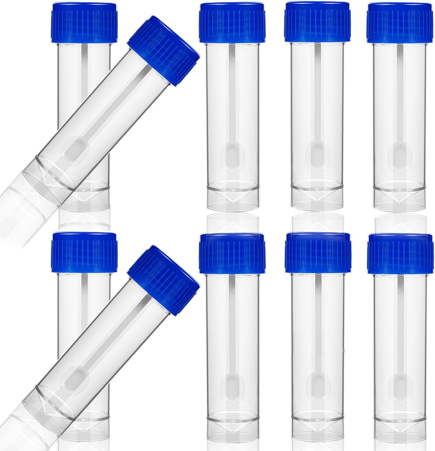 10pcs 25-30ml Stool Specimen Cup Stool Container with Spoon Lid, Stool Sampling Cup for Testing