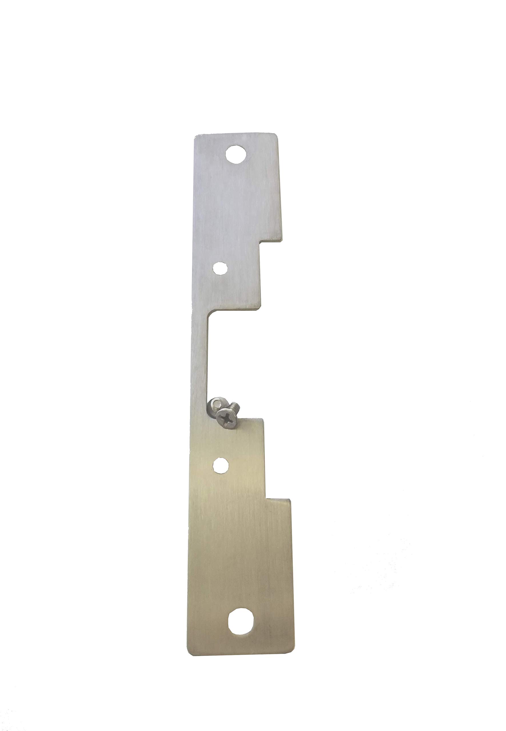 TUFF STRIKEStainless Steel 503 Faceplate for HES 5000 Series Electric for Cylindrical Locksets | Electrical Door Hardware | Satin Stainless Steel Finish |