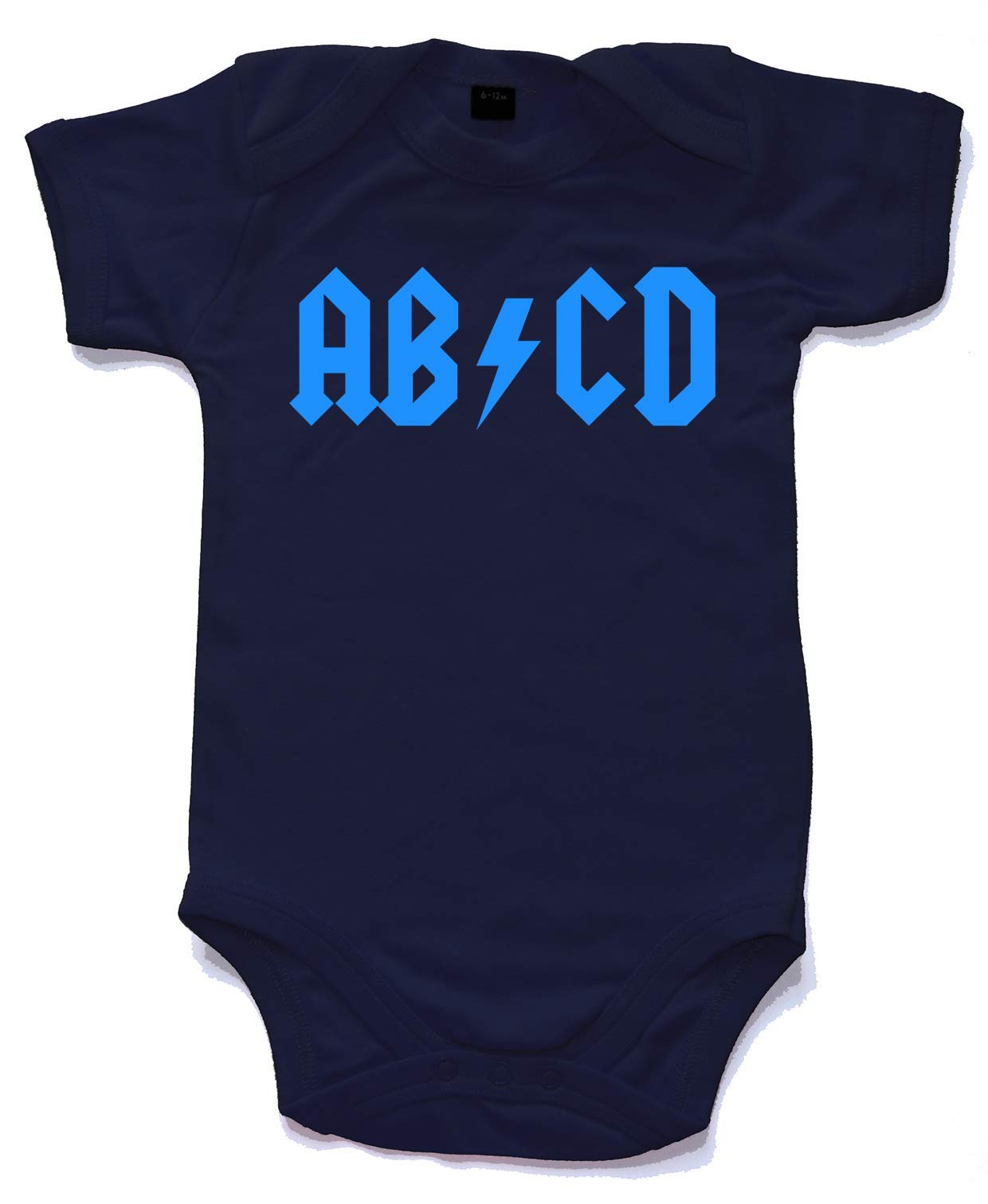 Naughtees ABCD Babygrow Babysuit French Navy 6-12 Months