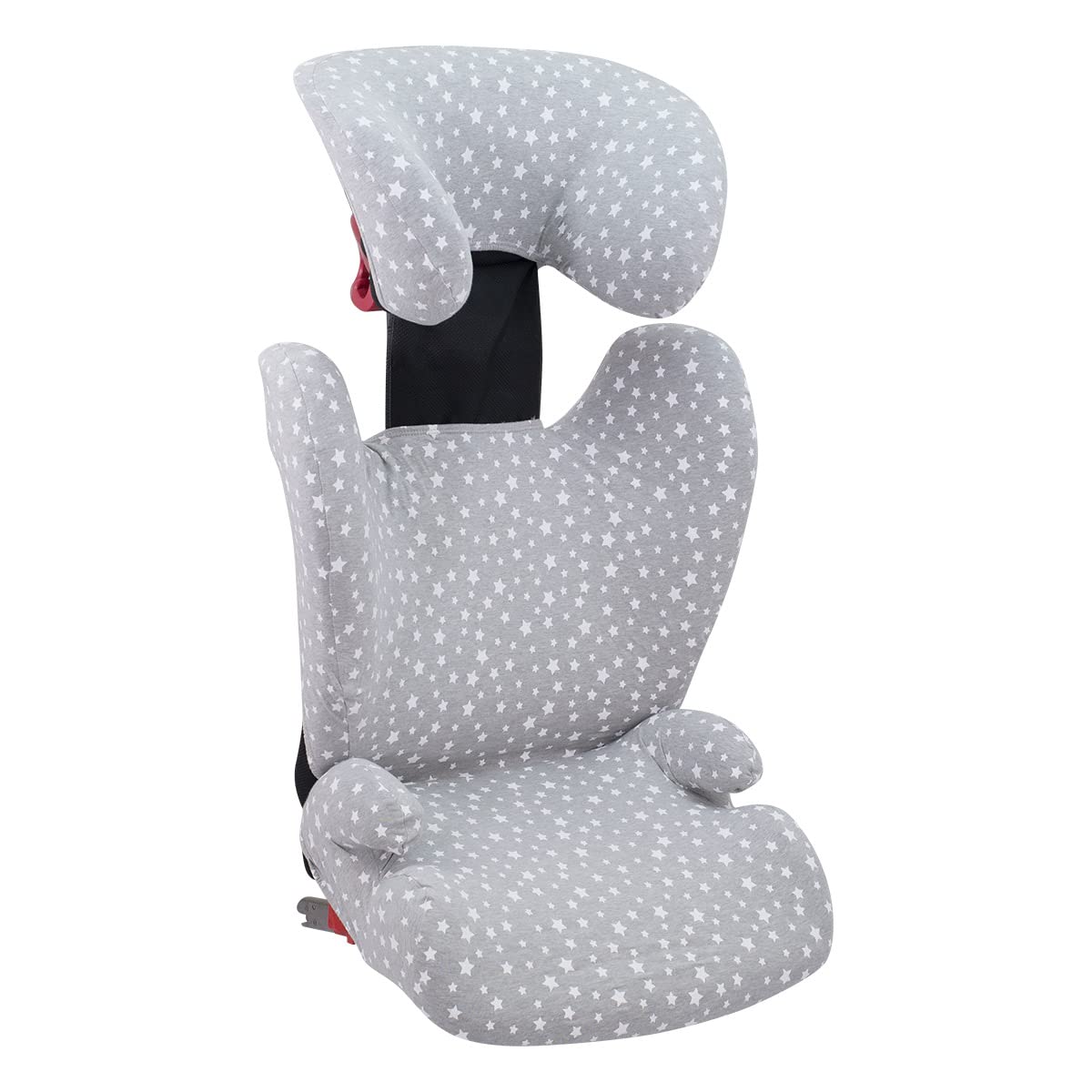 JYOKO KIDS Bezug kompatibel mit Britax Romer Kidfix, aus Baumwolle (Romer Kidfix, WHITE STAR)