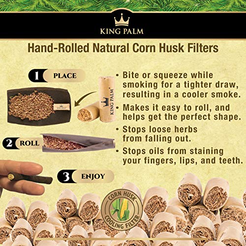 Amazon.com: King Palm Corn Husk Filters (10 mm), Hand Rolled, All Natural,  and Highly Effective (25 Count) : Health & Household