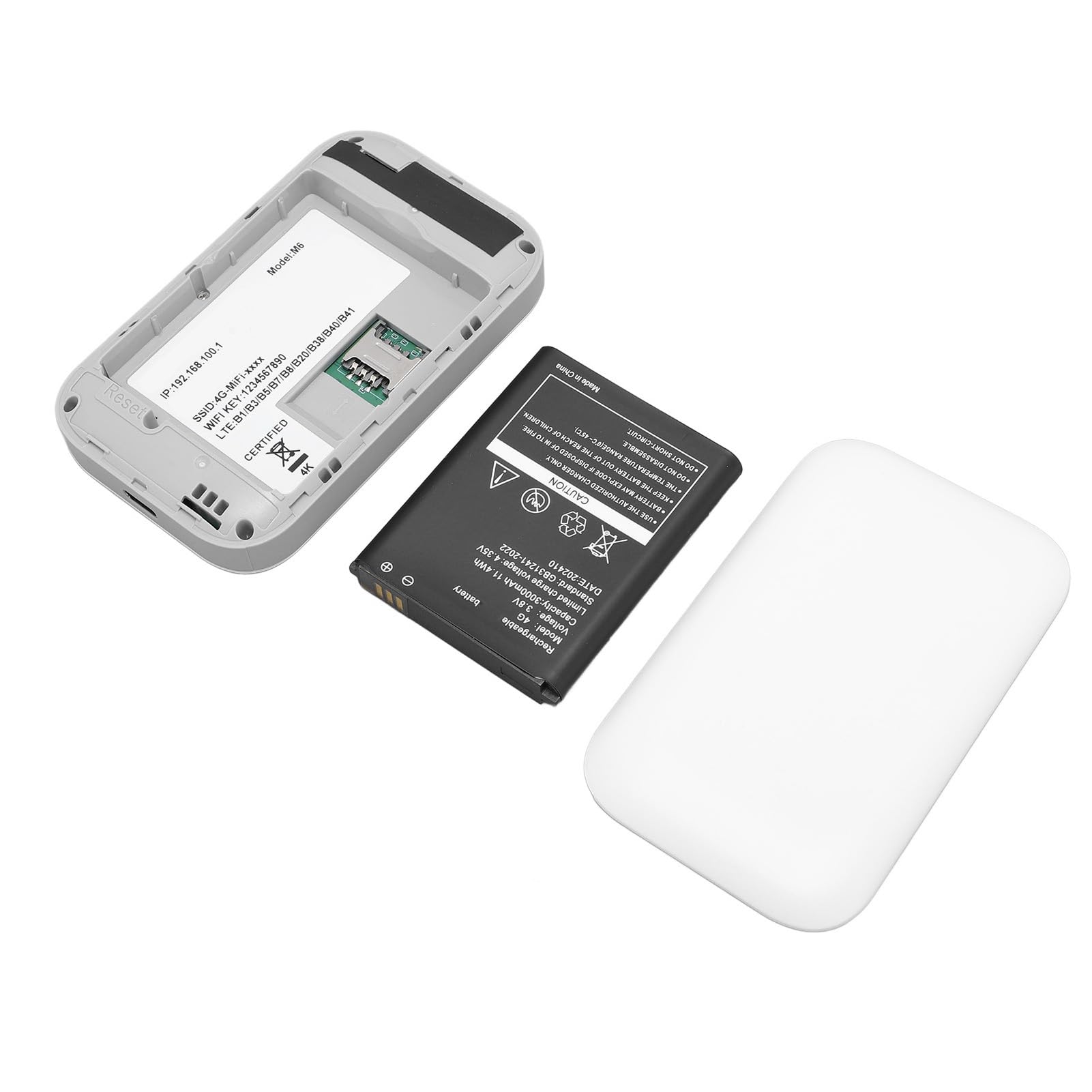 Routeur Portable 4G LTE Débloqué - Hotspot Mobile WiFi 300 Mbps, Connexion jusqu'à 10 Appareils, Compact pour Voyage, Maison et Bureau