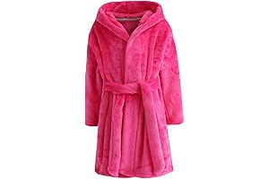 Pink Cuddle Time Hooded Bathrobe for Girls