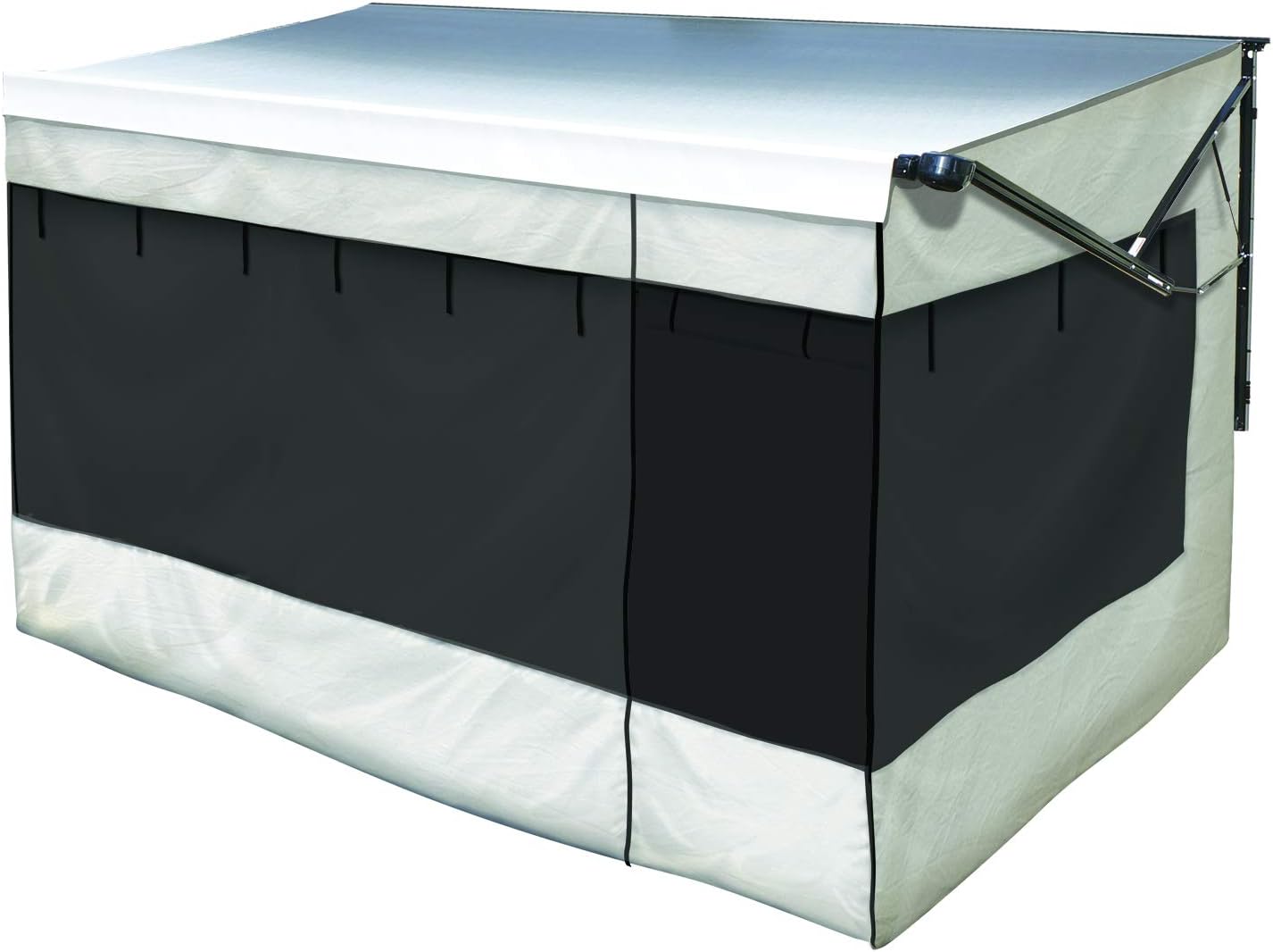 Solera Family Room RV Awning Screen Room, 18', for 10'-21' Manual or Power RV Awnings, Polyester Fabric Construction, Weatherproof, Storage Bag, Compatible, Dometic, Carefree - 362233