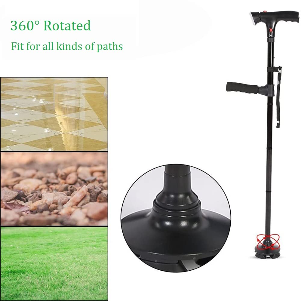 Folding Cane With Led Light Adjustable Canes And Walking Sticks For 