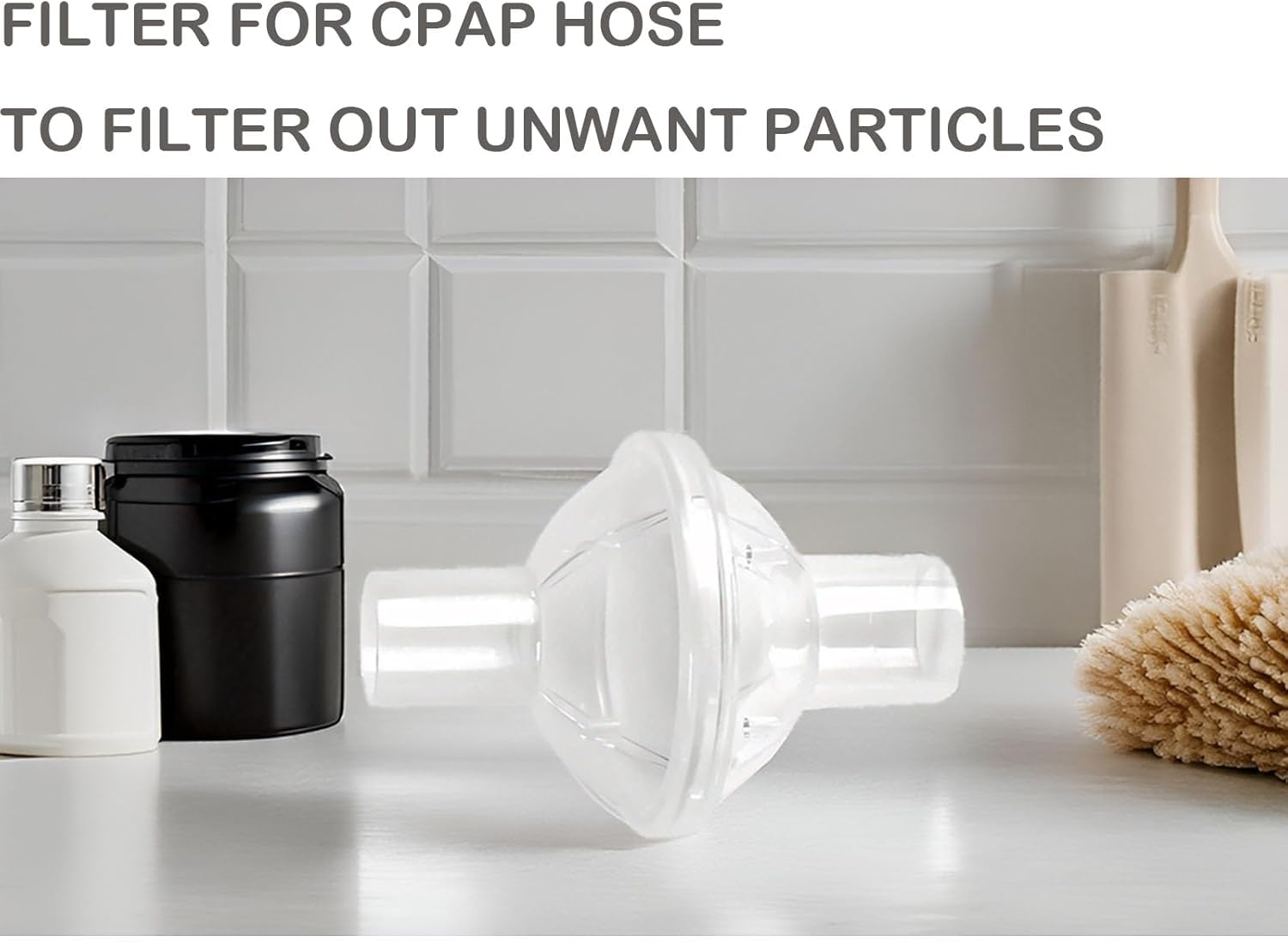 2 Pack Filters Compatible for CPAP Supplies, Disposable Filters to Filter Out Moisture and Dirty Particles, Individual Package - Image 4