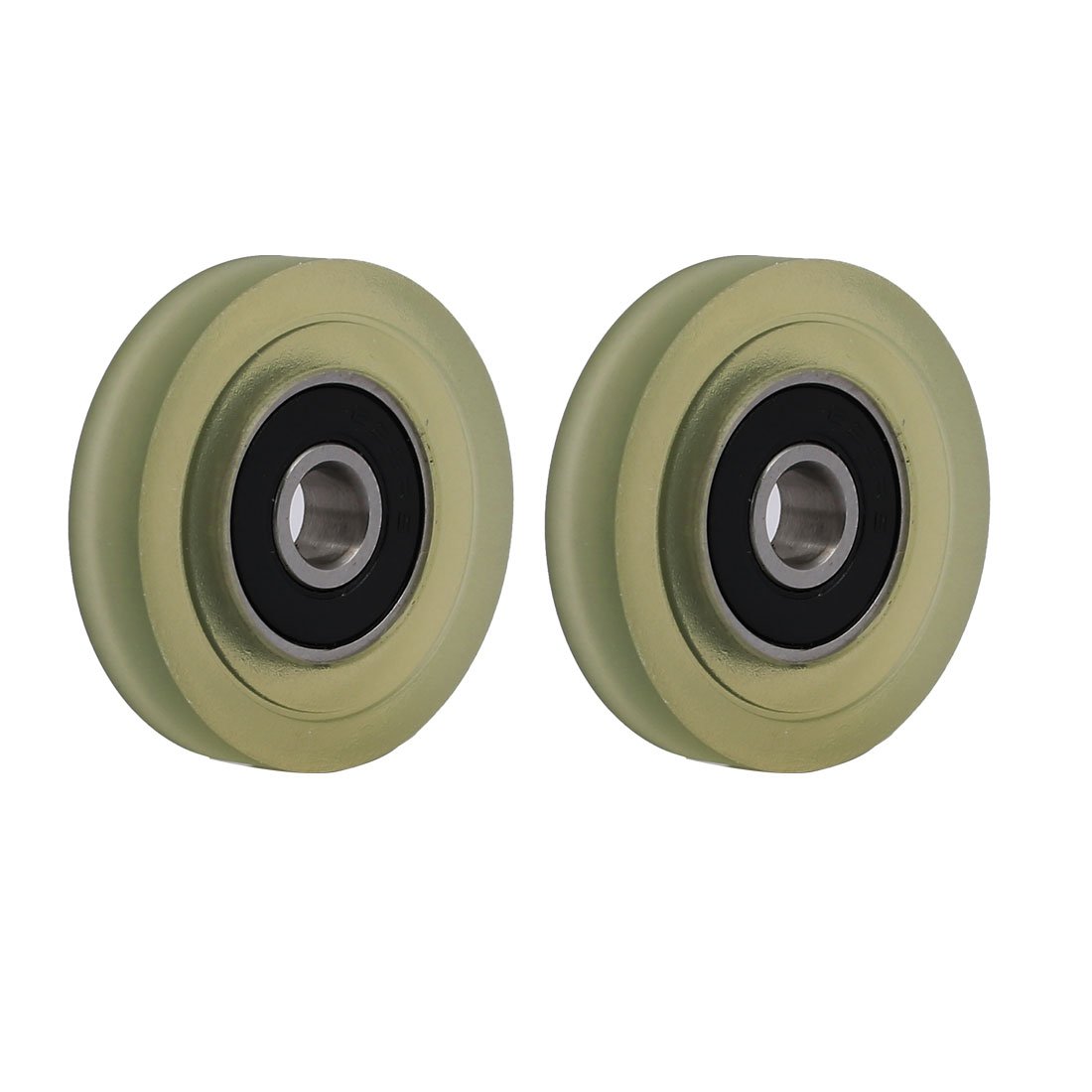 Aexit 6mmx33mmx7mm PU62633-7 Material handling Roller Bearing Pulley Sliding Converyor Wheel 2pcs Model:68as300qo201