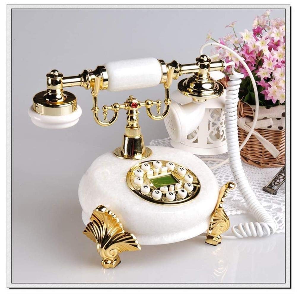 Buy qwertyuio Nostalgic Vintage Telephone Hometime Mantel Clock Old