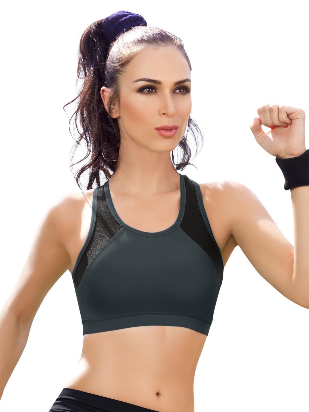 DB005 Women's Everyday Padded Sports Bra for Gym/Yoga/Running/Workout Full Support | Removable Pads | Wirefree | Full Coverage | Stretchable-image-24
