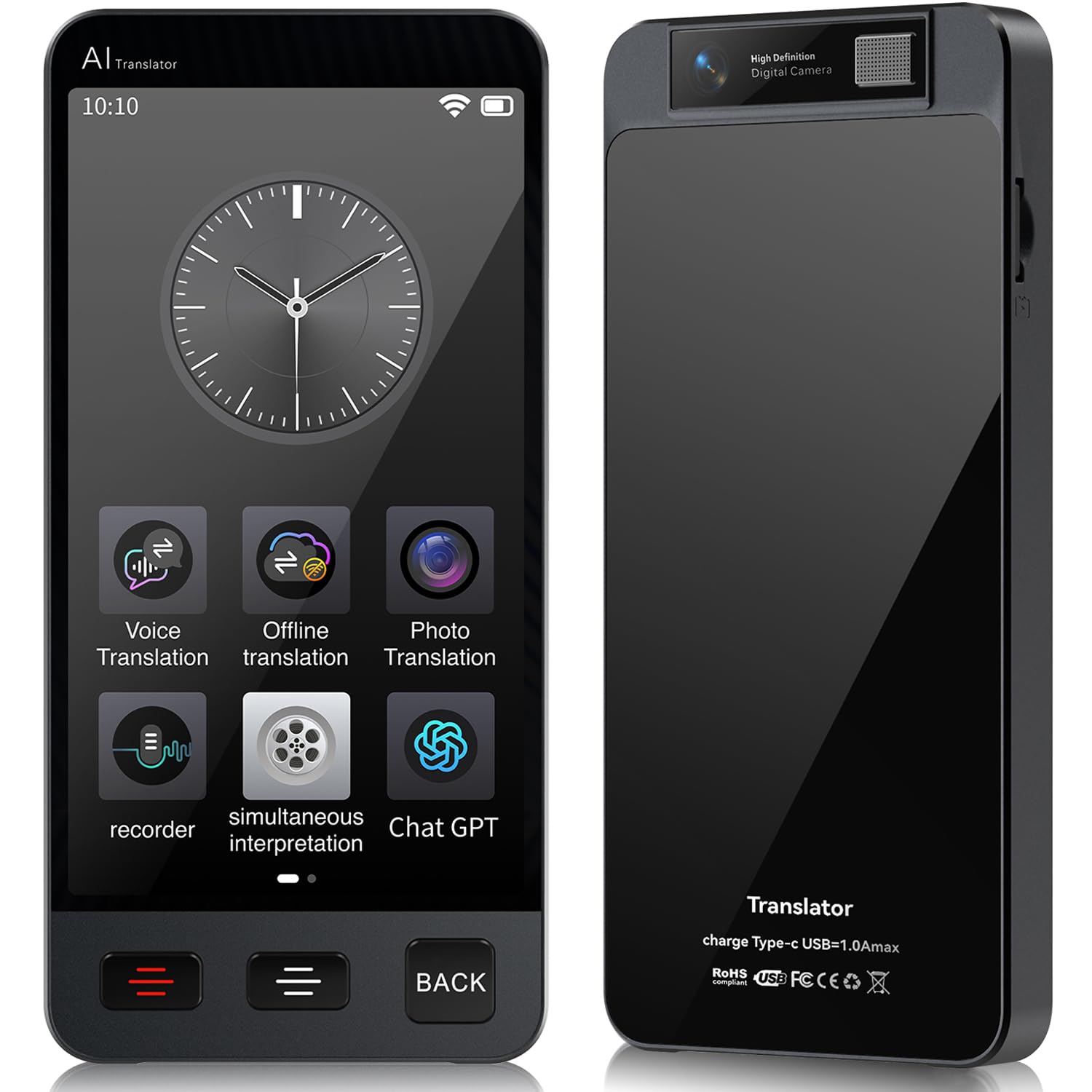 offline language translator device m80 chatgpt instant no wifi 142 languages