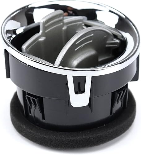 Miniatura 6 de 2 unidades de calentador de CA para salida de aire interior frontal para tablero de instrumentos cromado compatible con Ford F150 2009-2014