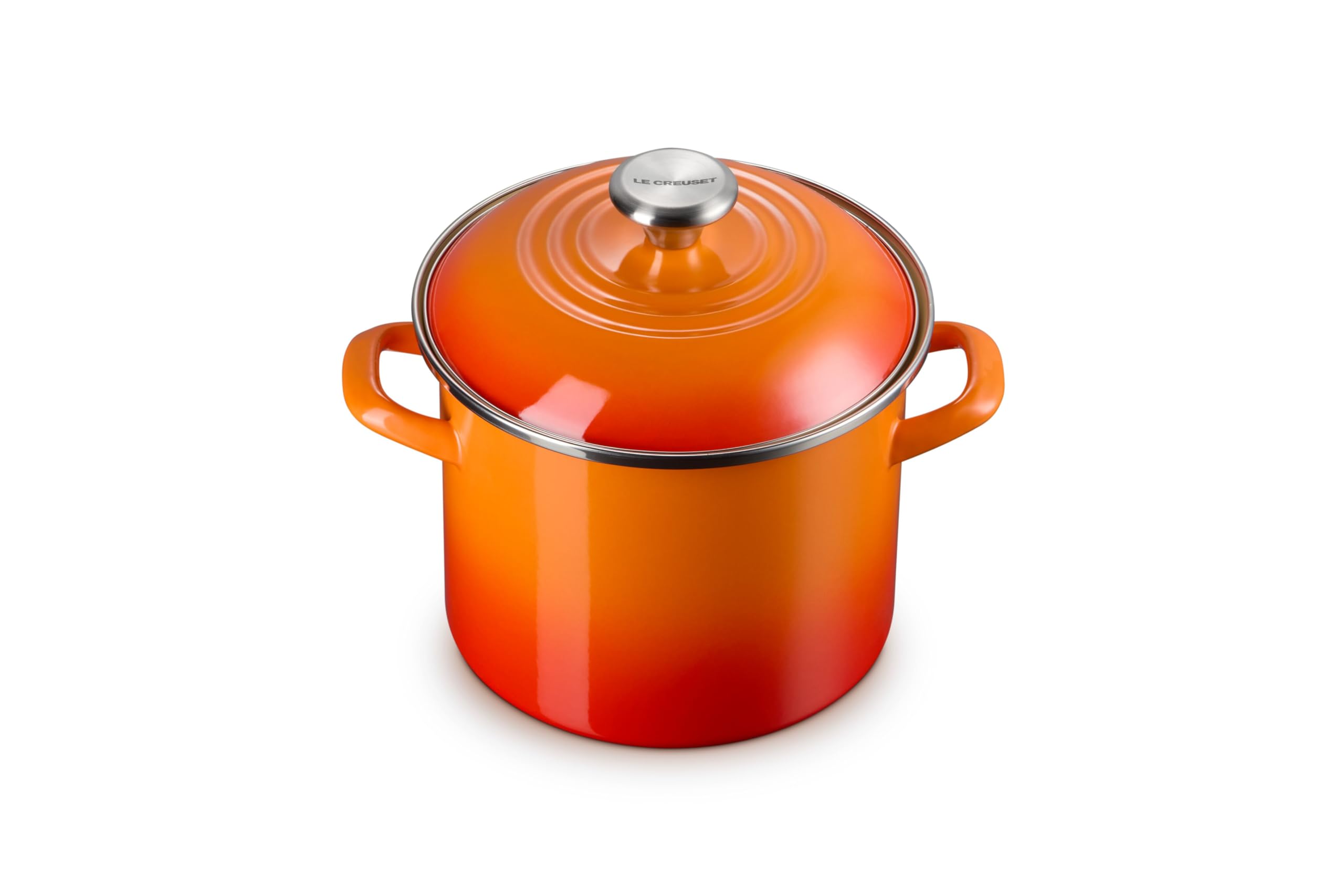 Le Creuset Flame Enamel On Steel Traditional Stockpot, 6 Qt., With Stainless Steel Knob