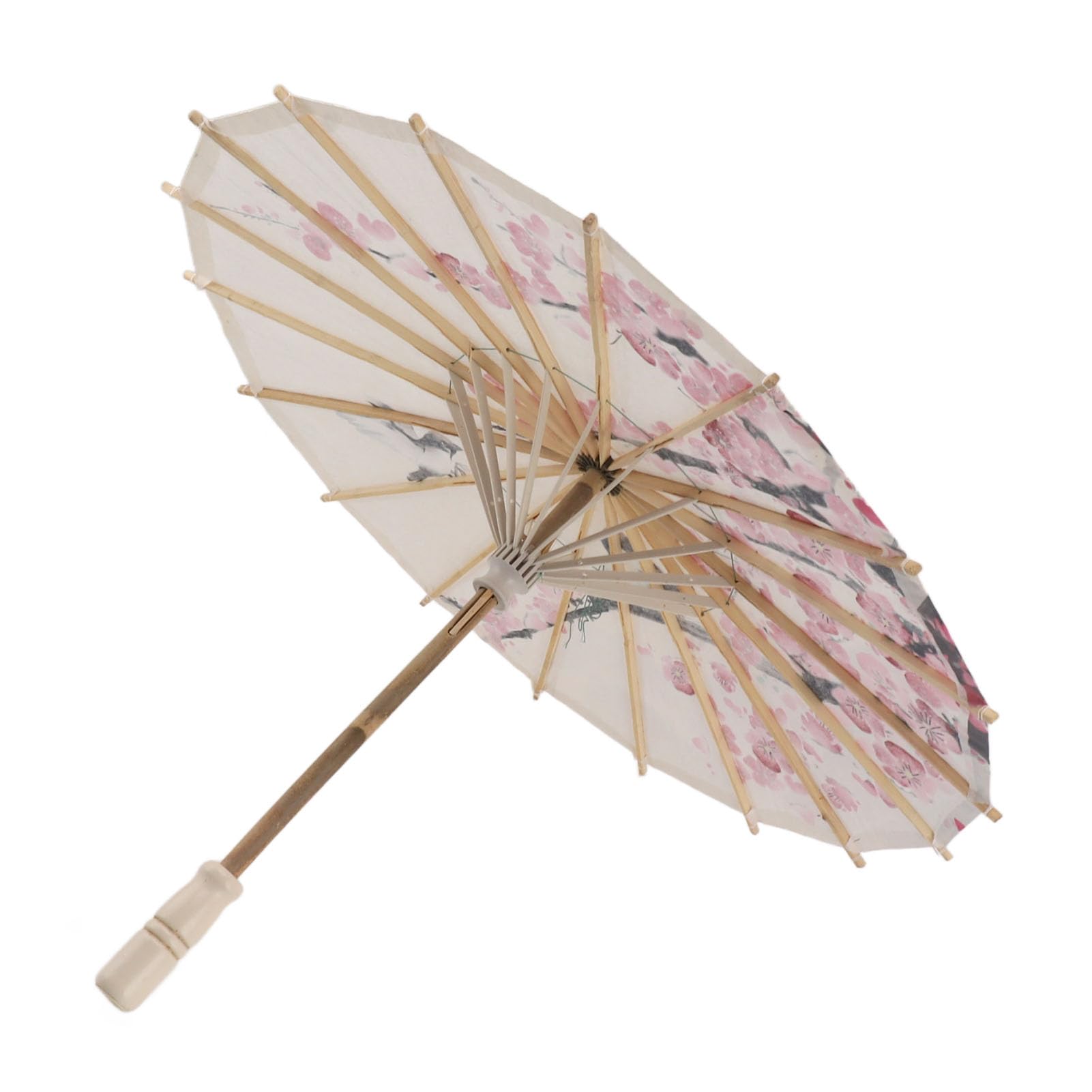Ombrello Da Carta Tradizionale In Seta Effetto Diametro 82 Cm Manico In Legno Decorazione Matrimoni Da 6,82 € | DHgate