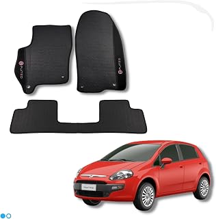 Jogo de Tapetes Automotivos Emborrachados para Punto 2012-2013 - 2014-2015 - 2016-2017 - 2018-03 peças