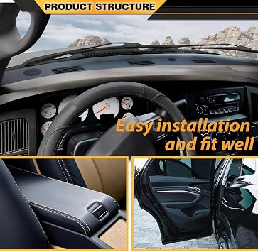 ANDPLAY Upper Plastic Dashboard Panel Compatible with Dodge Ram 1500 2002 2003 2004 2005, Fit Dodge Ram 2500 3500 2003 2004 2005 5GT31XDVAA, 5GT31XDVAB, 5GT31XDVAC, 926-121 Blue