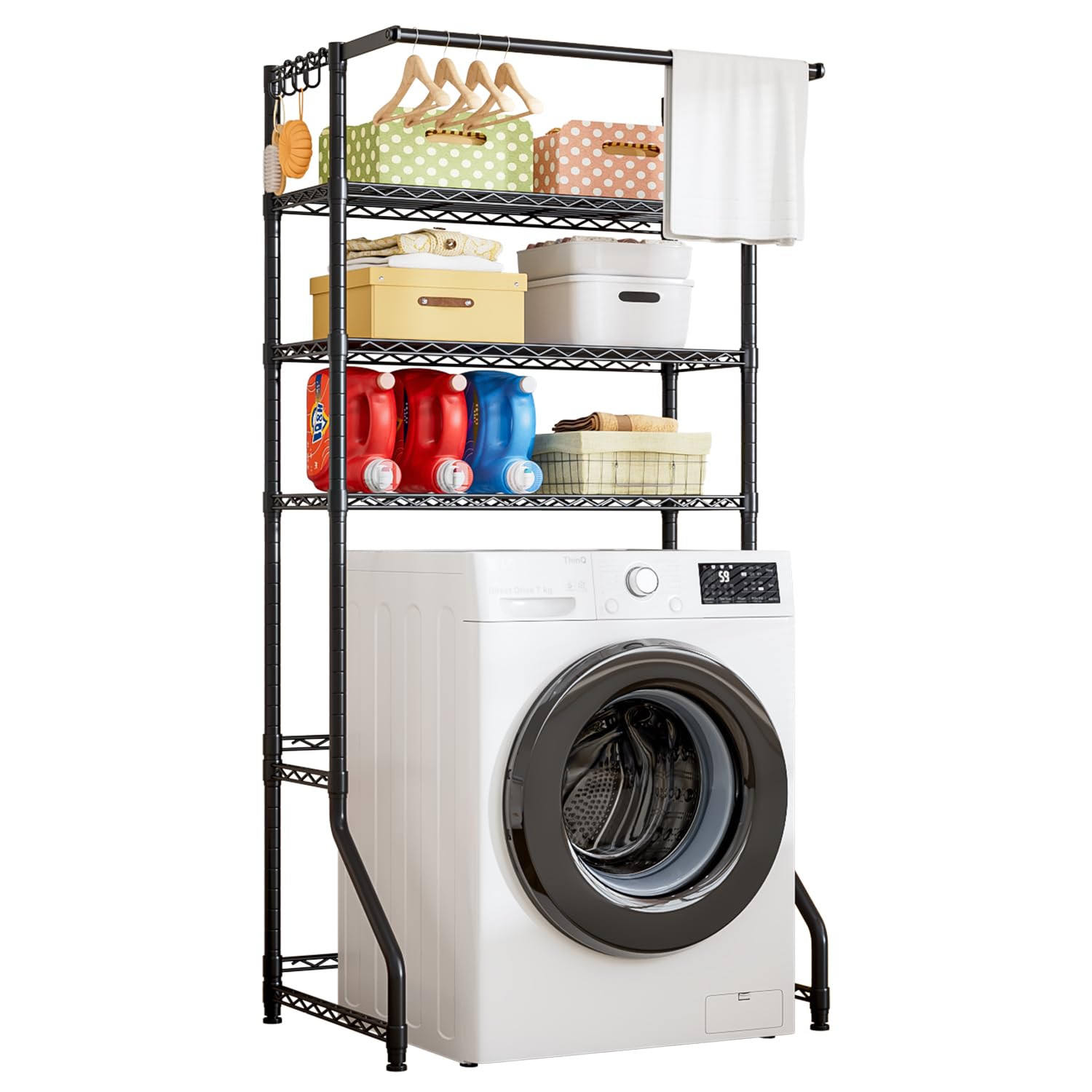 Amazon｜「Humrriet」 ランドリーラック 洗濯機ラック