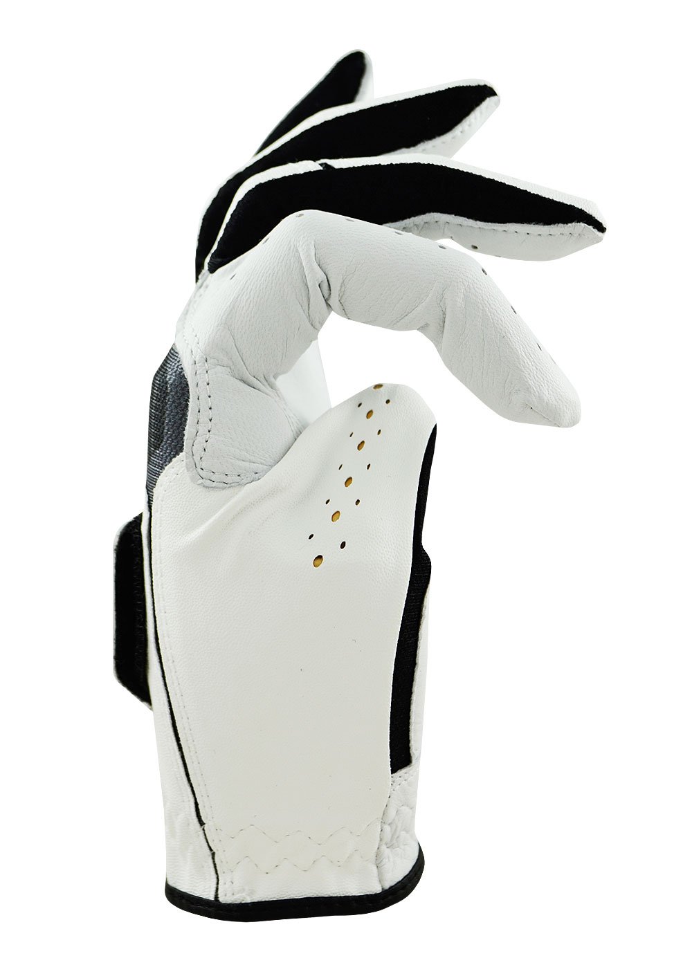 Nike Golf Tech Xtreme Iv Cadet - Guantes de golf para hombre, color negro con ribete blanco (mediano y grande)