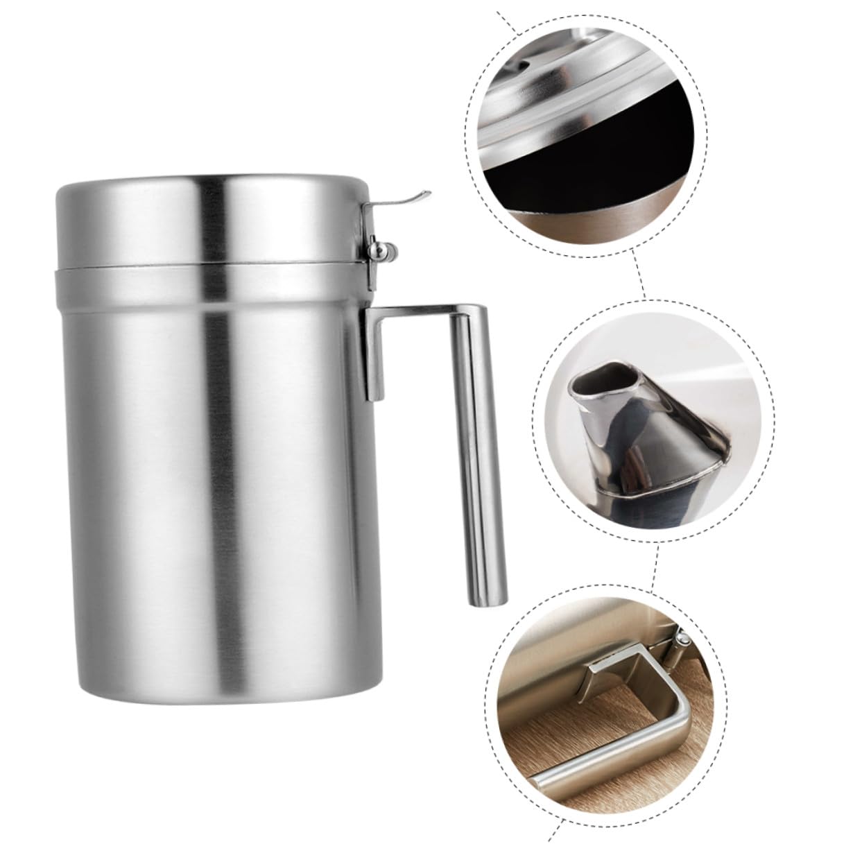VALICLUD Botella Dispensadora De Aceite De Cocina Para Cocinar Restaurantes y Barbacoas Aceitera Práctica De Acero Inoxidable Vinagrera Multifunción Para Salsa De Soja