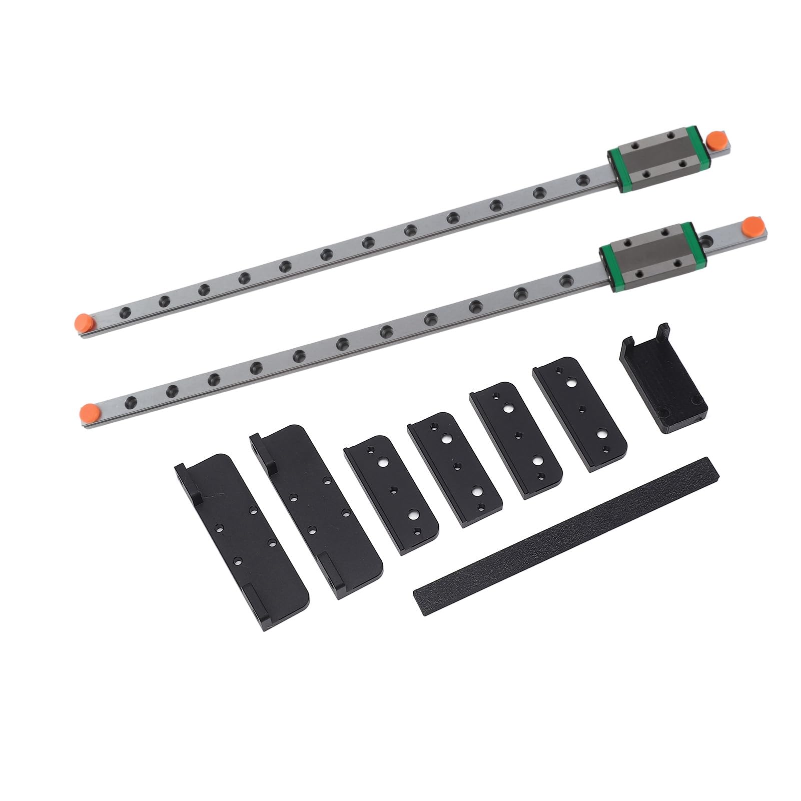 Kit de Rail de Guidage Linéaire Coulissant pour Ender 3, Pro V2, S1 Pro, Rail en Acier chromé à Haute Teneur en Carbone amélioré avec Bloc Coulissant pour 3, 4