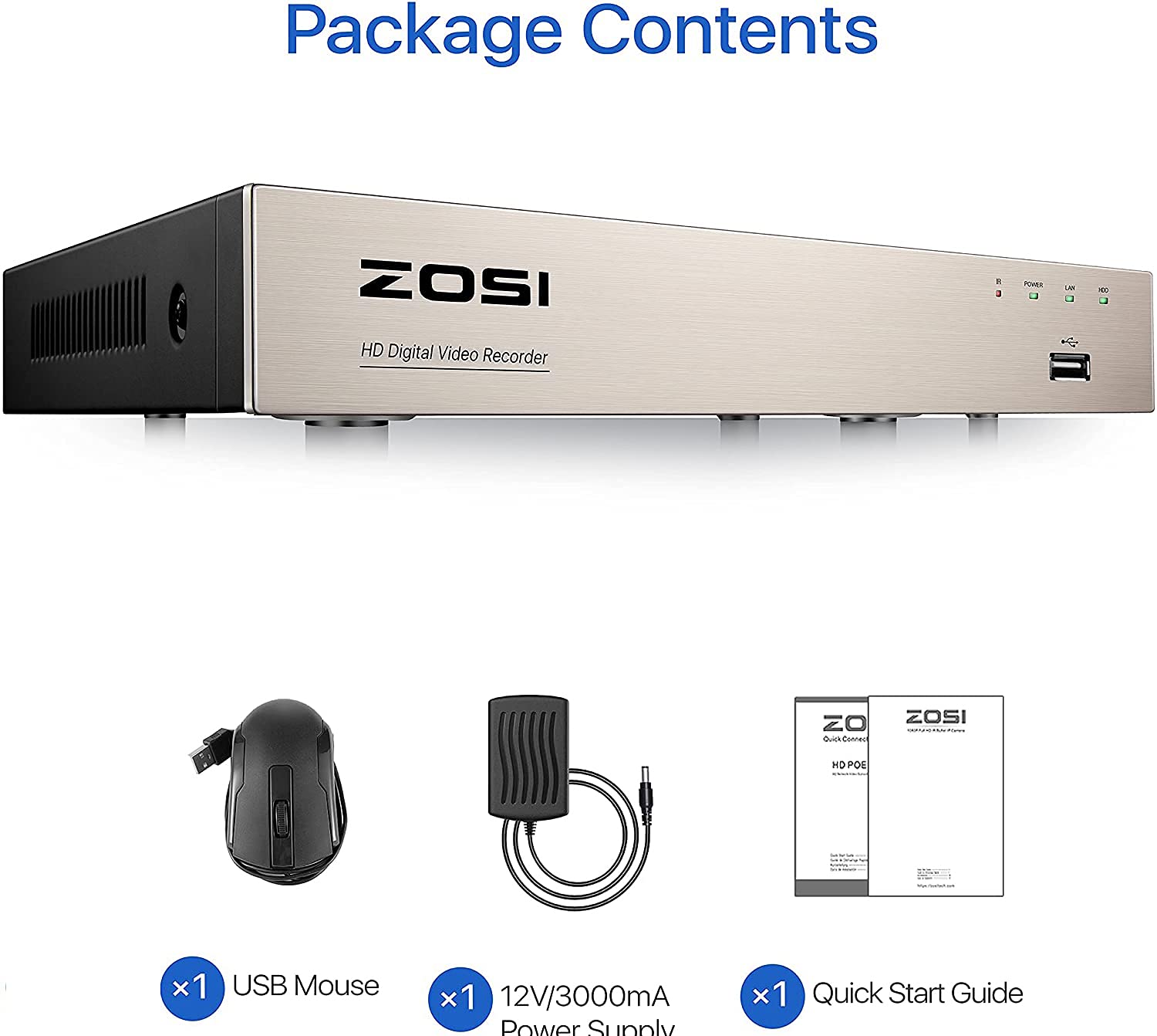 Amazon.com : ZOSI 8CH 1080P Surveillance DVR Video recorders with
