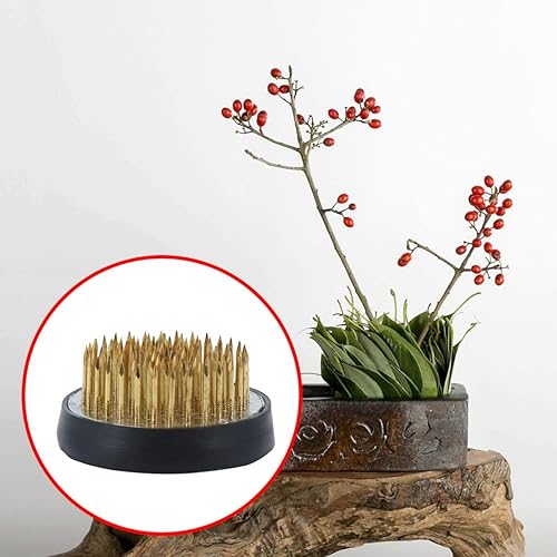 Miniatura 2 de EXCEART Soporte para ramos de rana, aguja de cobre, organizador de flores, alfiler, rana puntiaguda redonda con guantes de goma, suministros de