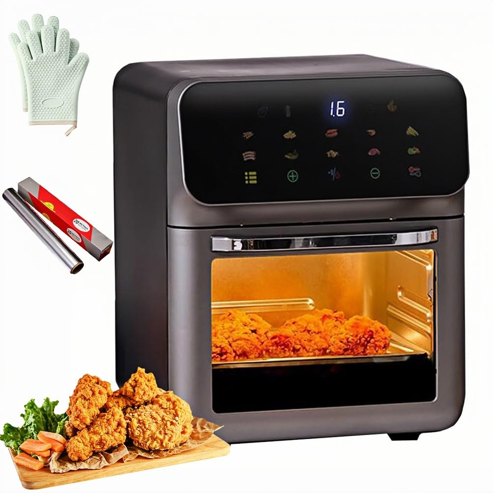 Friteuse à air 12 en 1 et mini four de 15L sans huile pour une cuisine saine en famille
