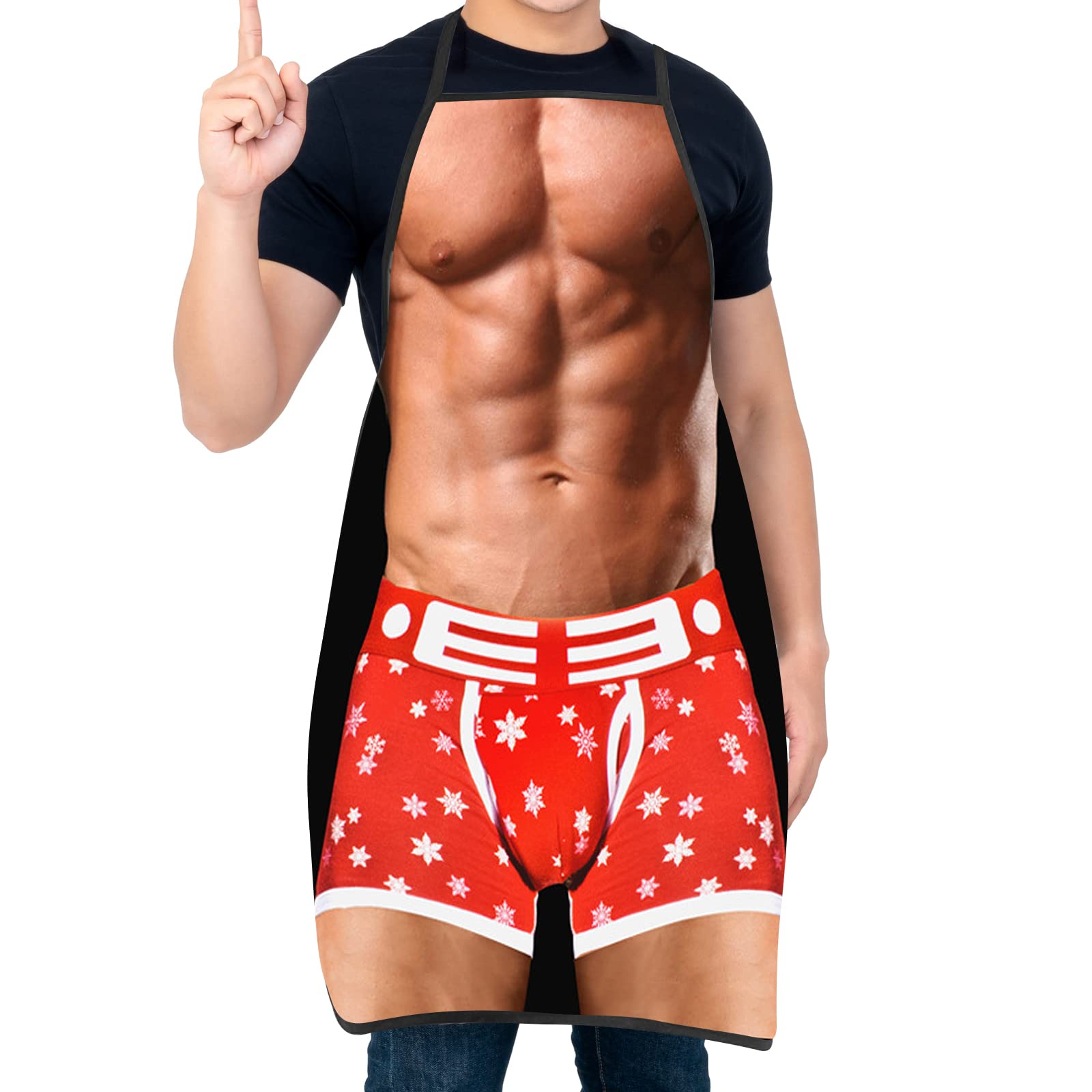 Funny Aprons for Men, Women, BBQ Kitchen Chef Cooking Aprons Christmas Birthday Gift for Husband, Wife, Dad, Mom and Friends