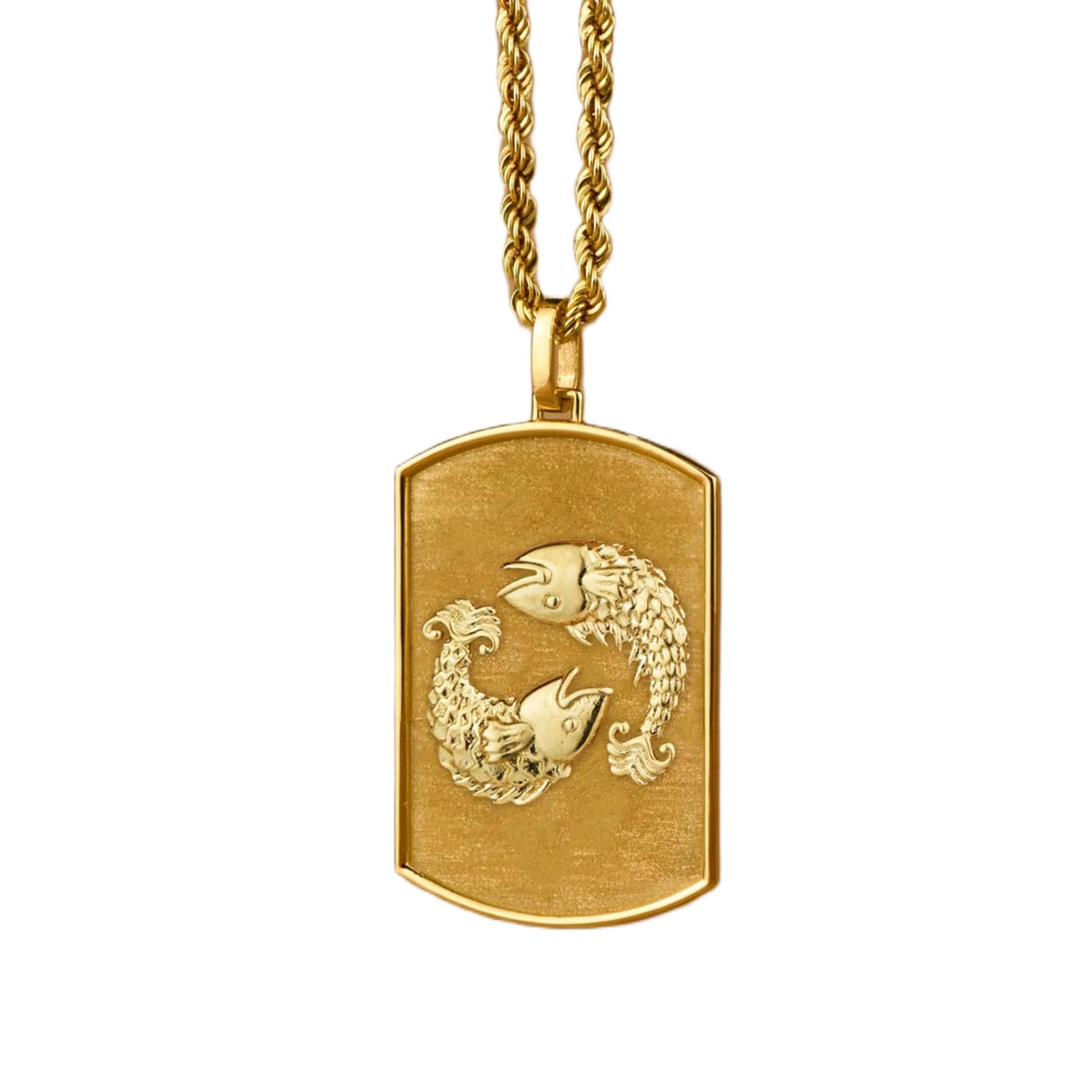 Collier Poissons LKBEADS anti-ternissement en argent sterling plaqué or