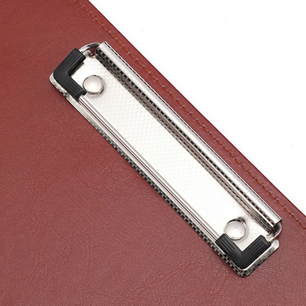 Schreibmappe A4, Padfolio-Portfolio, Leder, PU-Ordner, Interview, juristischer Dokumenten-Organizer, Visitenkartenhalter inklusive, für Männer und Frauen, Schule, Büro