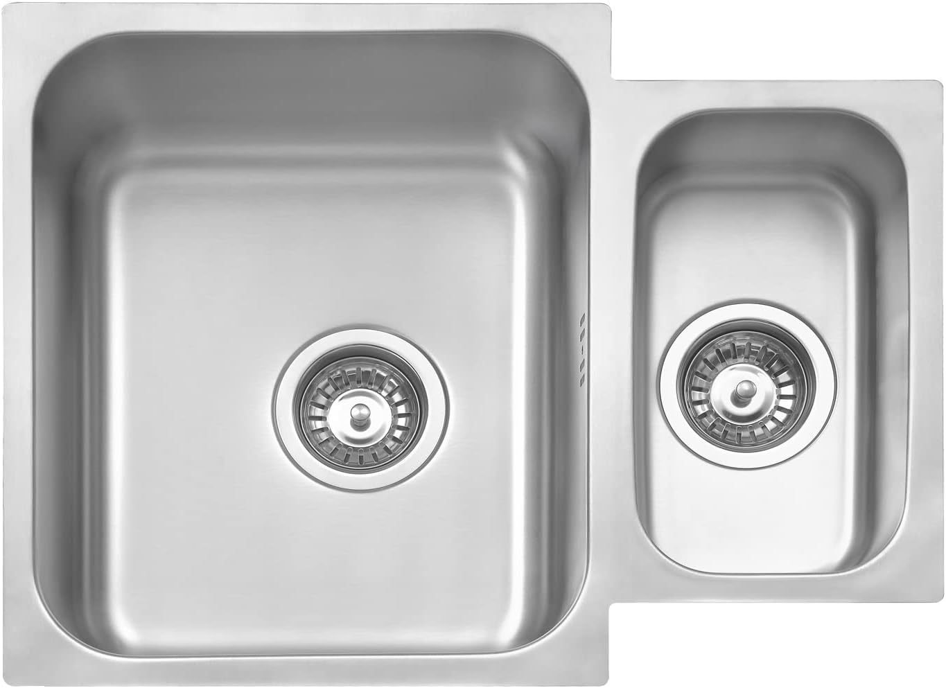 JASSFERRY Kitchen Sink, 1.5 Basin, Undermount Kitchen Sink, Stainless