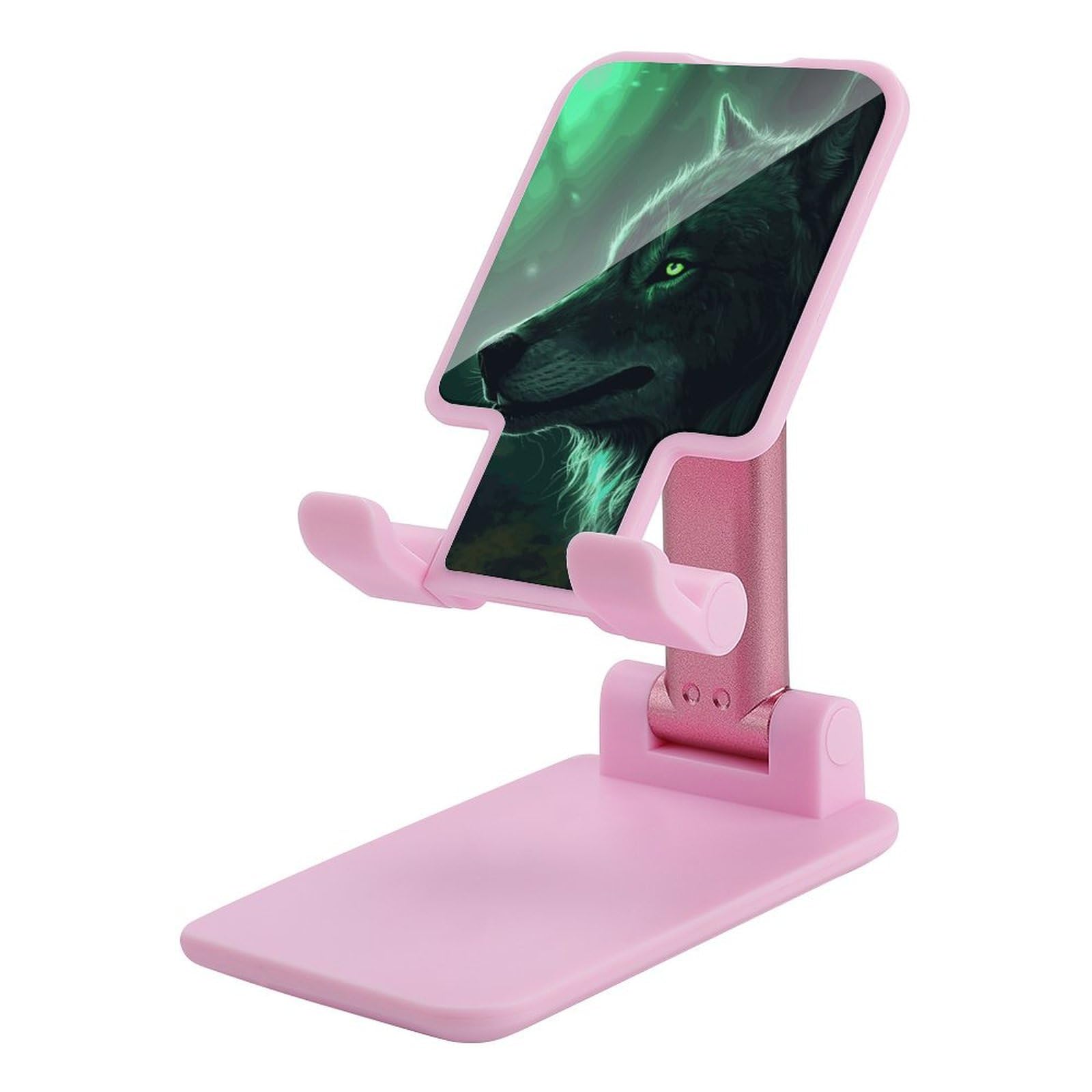 Support téléphone de bureau réglable loup vert idéal télétravail - 6
