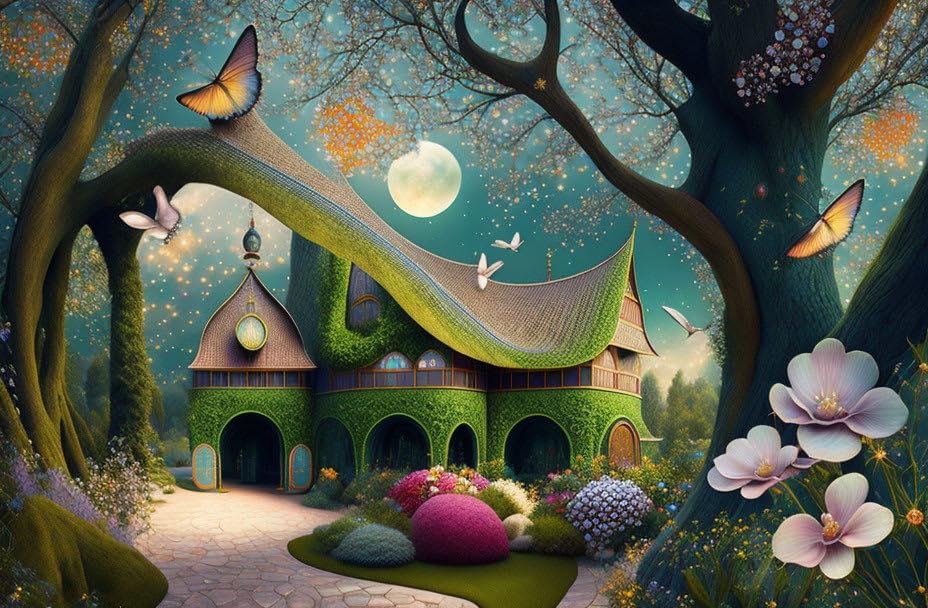 Toile Forest Cabin pour habiller un grand mur vide sans cadre