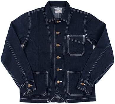 希少✨コーチ　デニムジャケット　ターンロック　中綿　ストライプ　青　サイズ4/L 希少✨コーチ デニムジャケット ターンロック 中綿 ストライプ