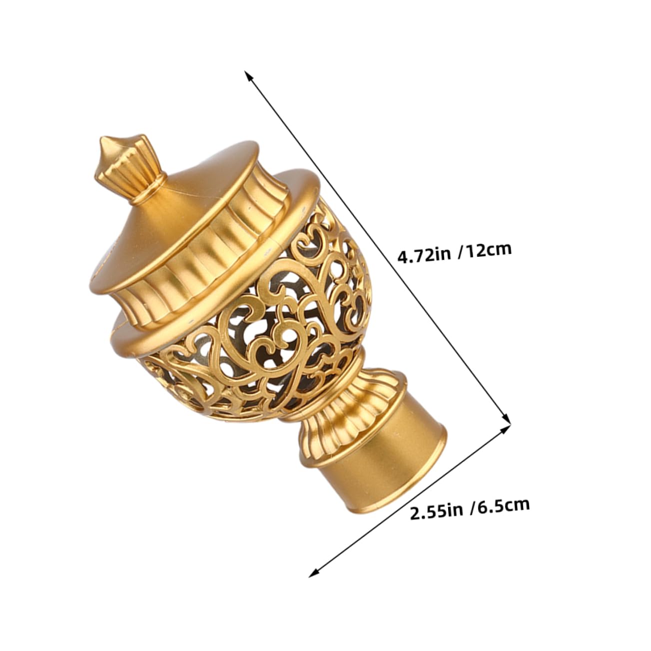 GOOHOCHY 10pcs Roman Style Curtain Rod Head Caps Decorative End Finials for Window Treatment Stylish Home Decor Accessories Easy Installation High Strength Construction Compatible with