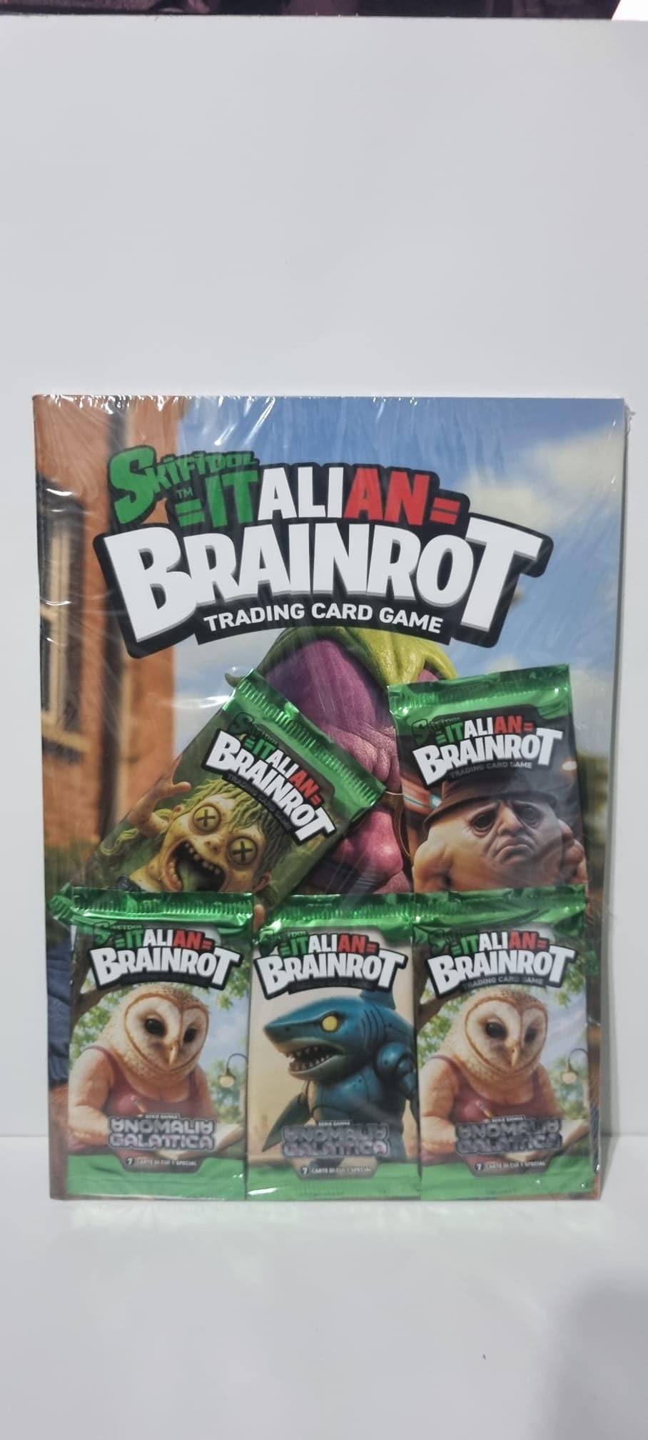 Italian Brainrot Trading Card Game Serie Gamma + 5 Bustine con 7 Carte da Collezione, Edizione Italiana