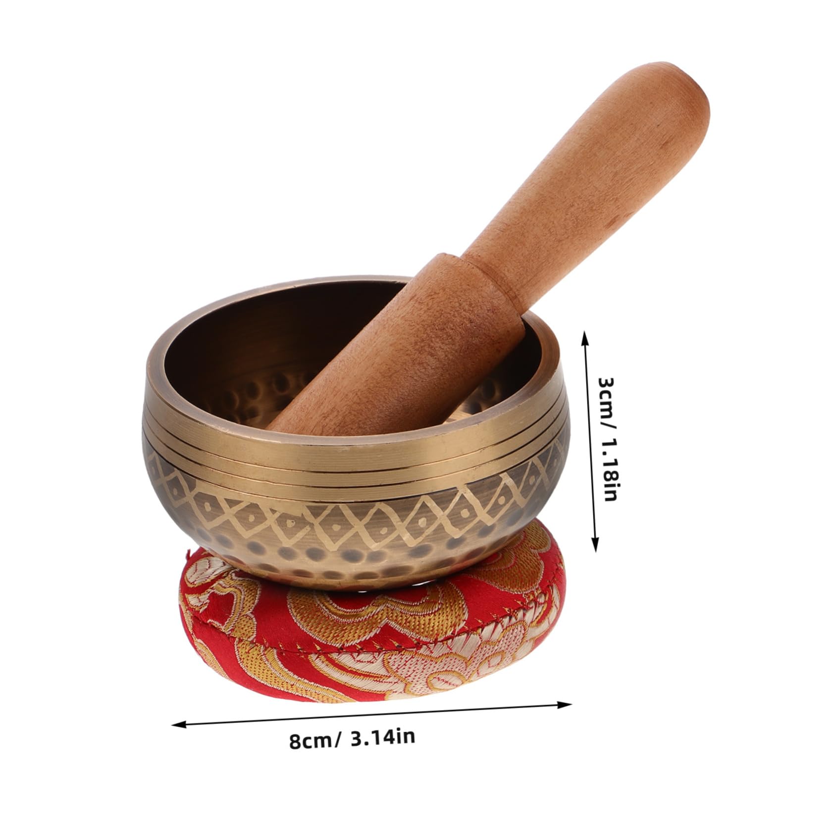 Garneck Relaxation Tool Singing Bowl Yoga Bowl Set Mallet Meditation Music for Mindfulness