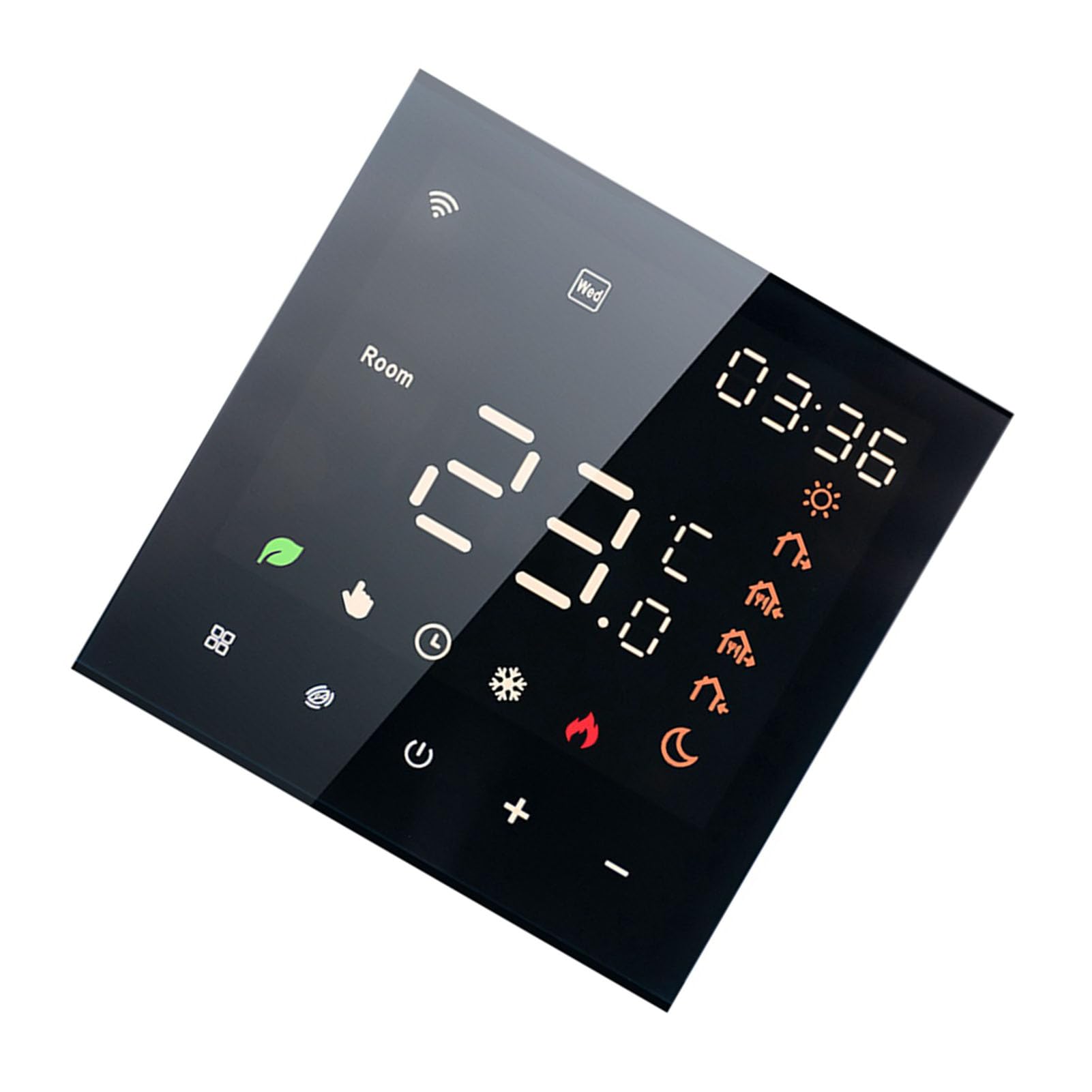 Kavolet Tuya Smart Wi-Fi-Thermostat, Sprachsteuerung, 16A, für Elektroheizung, digitaler programmierbarer LCD-Display-Touchscreen-Temperaturregler, kompatibel mit Amazon Google Home
