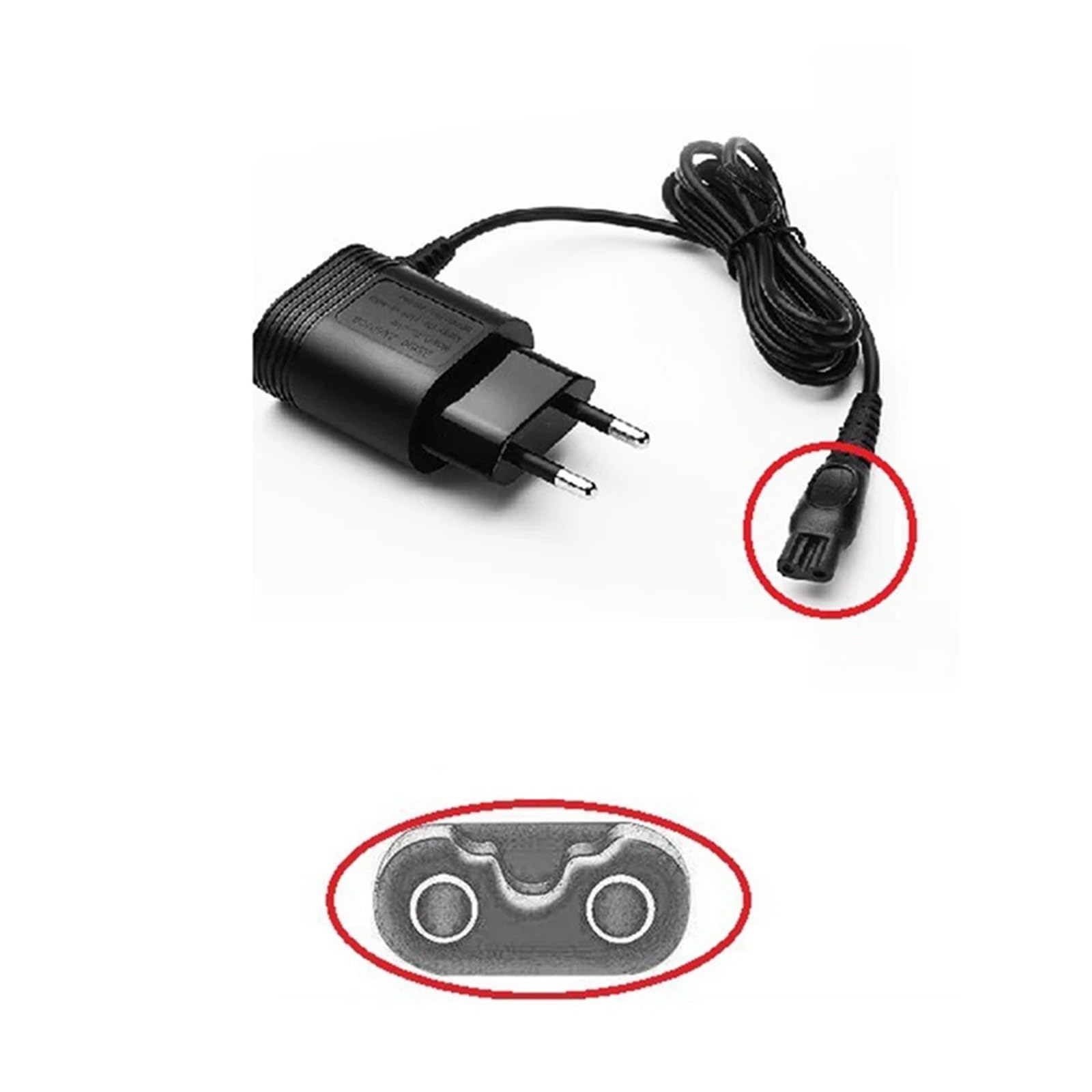 Adaptador de corriente alterna for maquinilla de afeitar, utensilio doméstico, Compatible con Philips, adaptador de afeitadora HQ8505 HQ6070/6075/6095 | [](10 PCS)