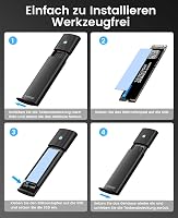 ORICO M.2 SATA SSD Külső Ház USB 3.2 Gen1 Alumínium Szerszám Nélkül 6