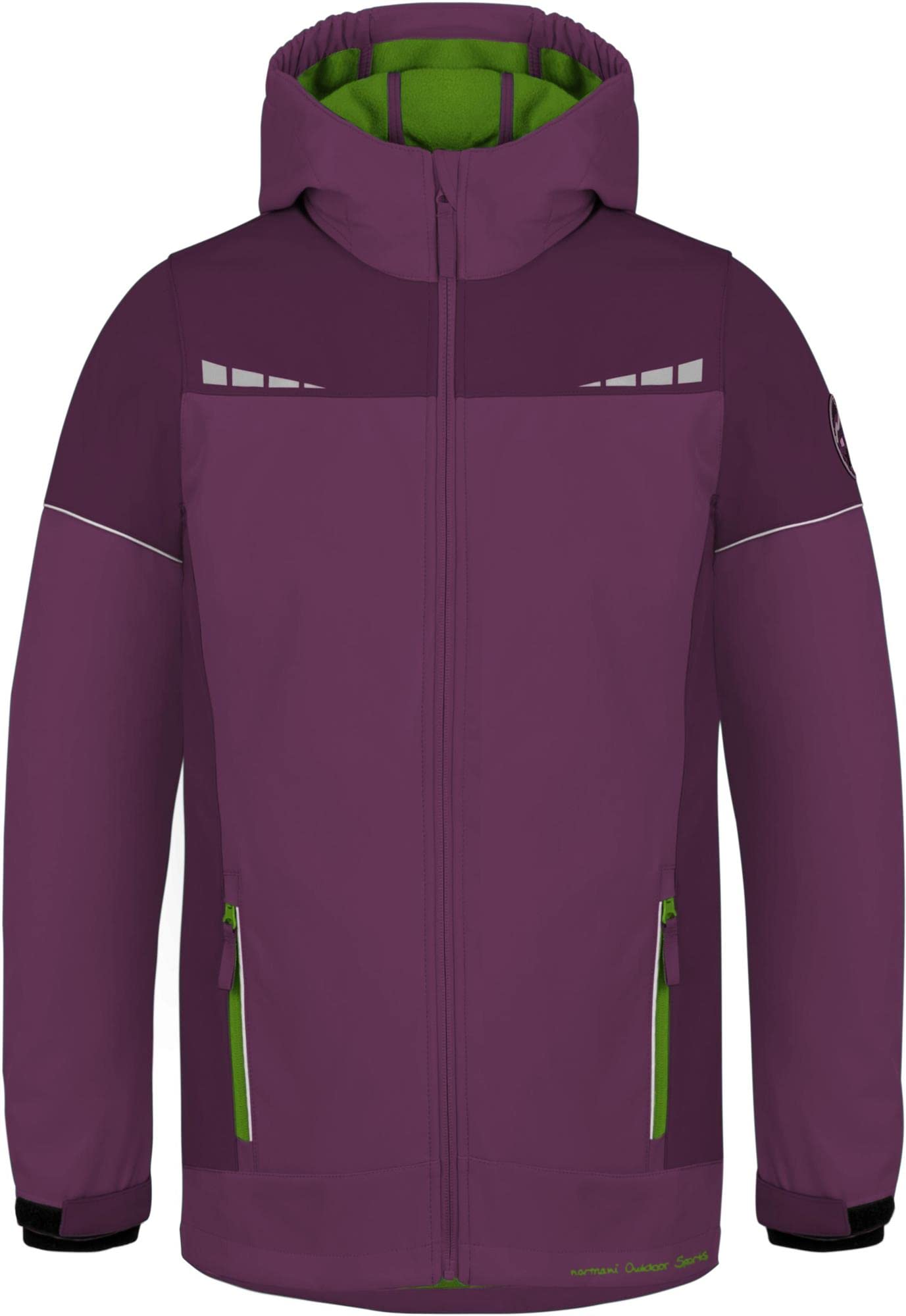 normani Kinder Winterjacke Wasserdichte Softshelljacke Skijacke Übergangsjacke Outdoorjacke mit Kapuze für Junge und Mädchen - Wassersäule: 11.000 mm